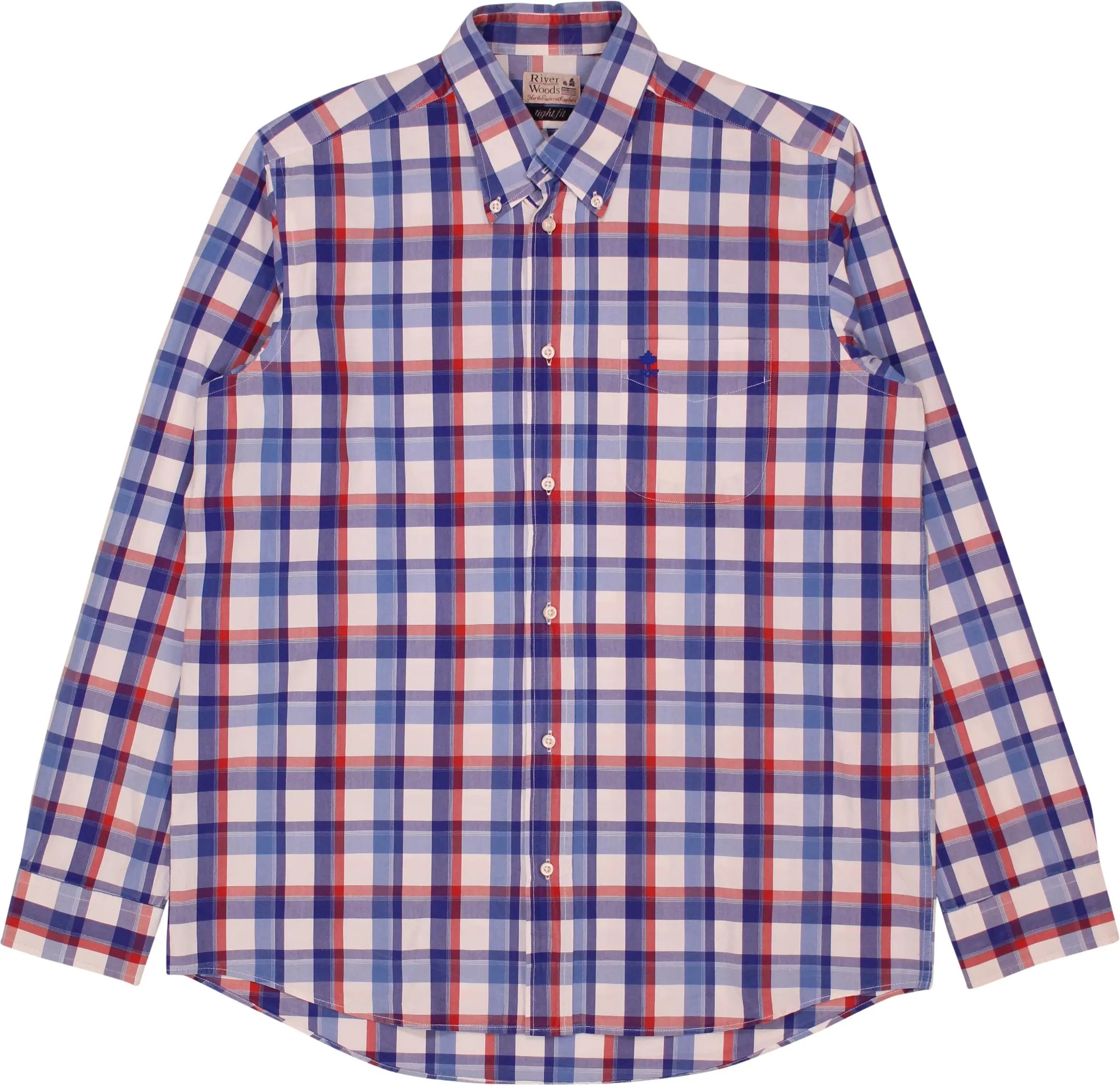River Woods - Checked Shirt- ThriftTale.com - Vintage and second handclothing