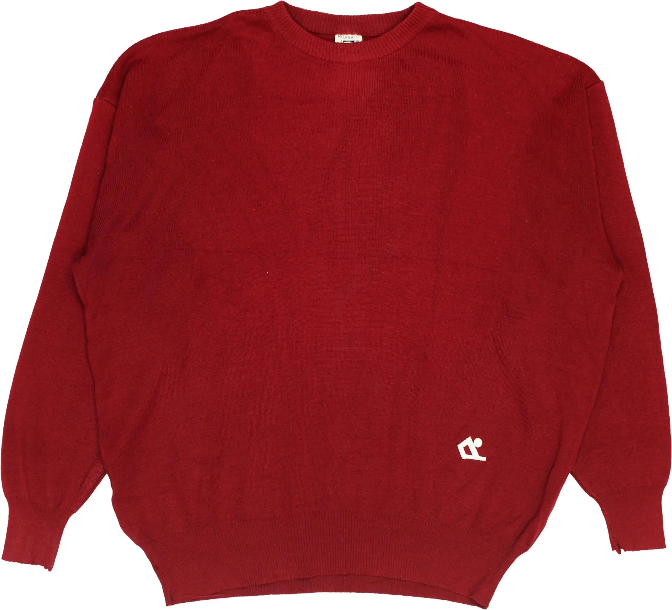 Roberto Sarto - Red Jumper- ThriftTale.com - Vintage and second handclothing