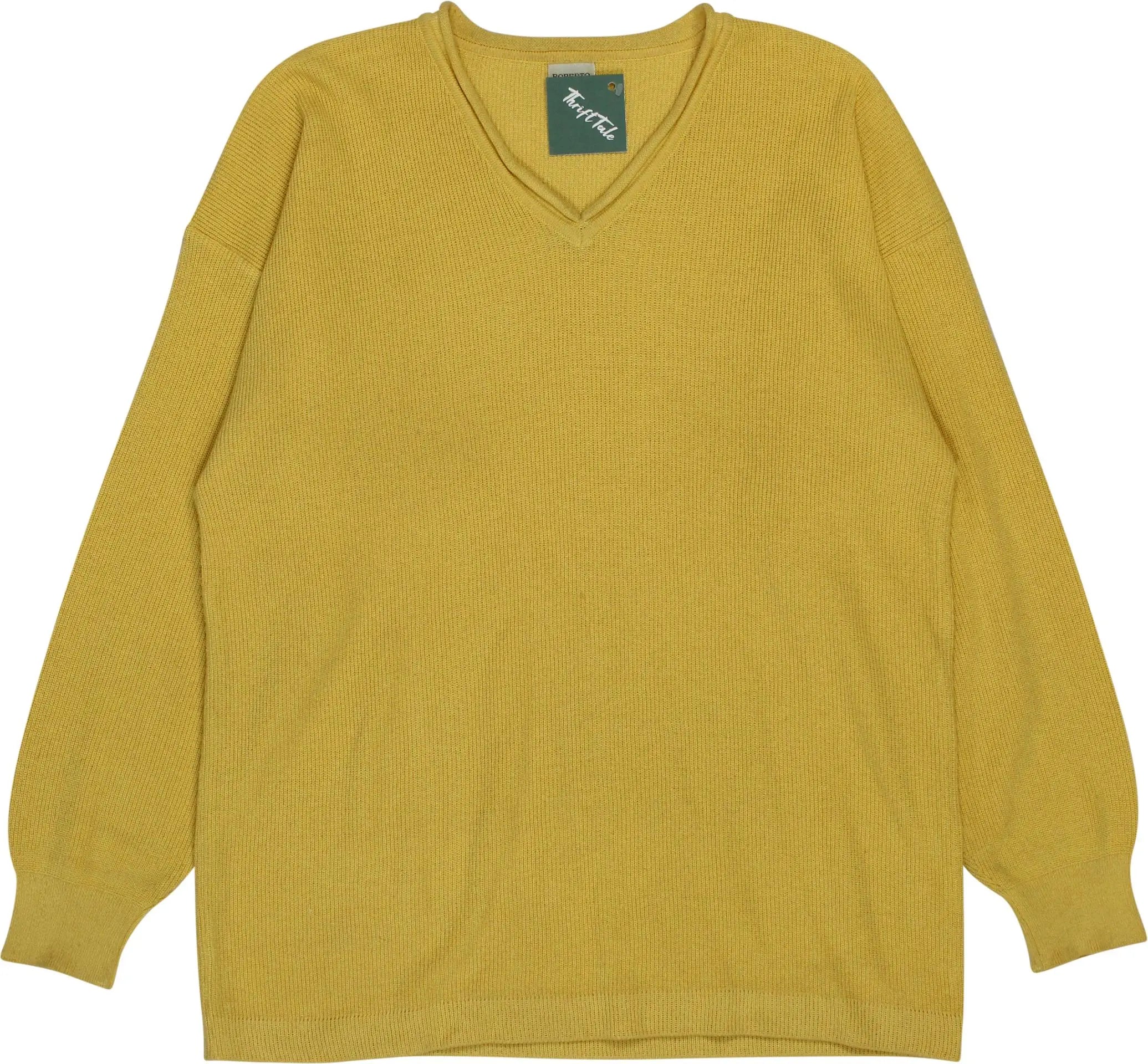 Roberto Sarto - Yellow Knitted Jumper by Roberto Sarto- ThriftTale.com - Vintage and second handclothing