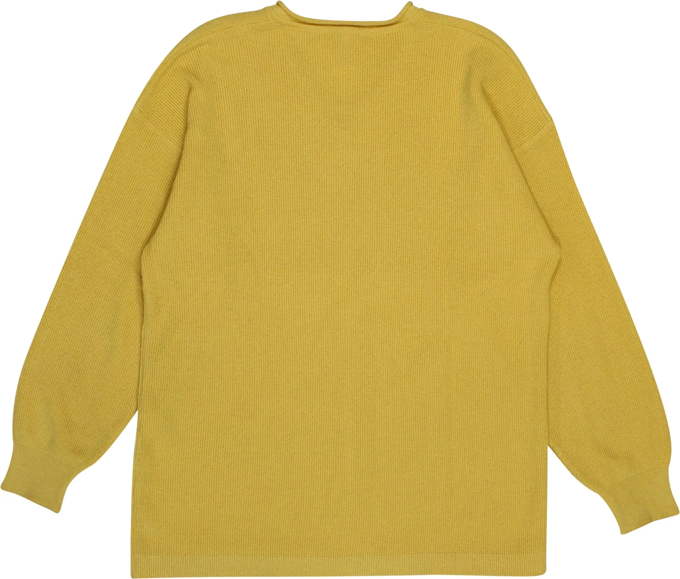 Roberto Sarto - Yellow Knitted Jumper by Roberto Sarto- ThriftTale.com - Vintage and second handclothing