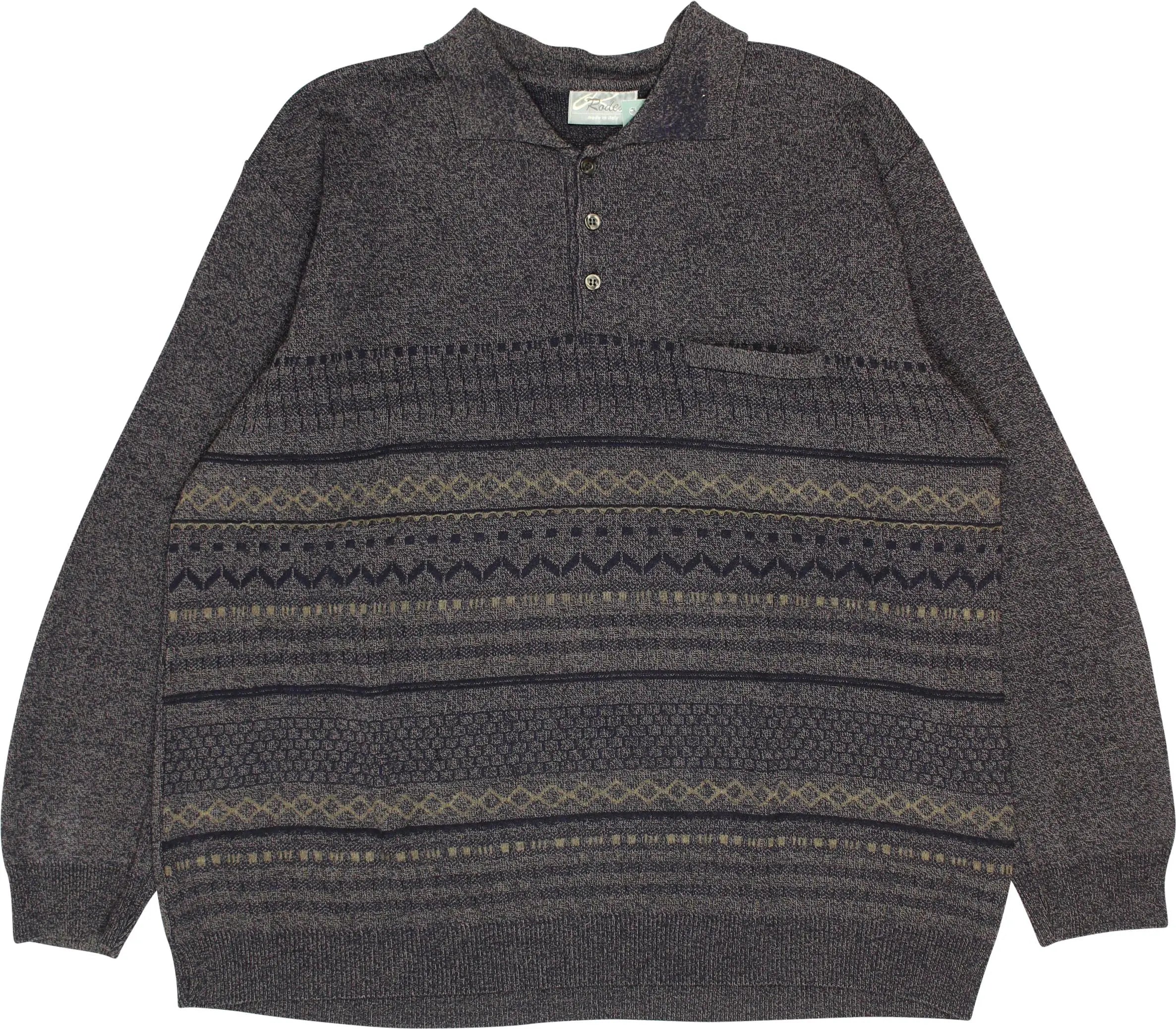 Rodes - Grey Wool Blend Jumper- ThriftTale.com - Vintage and second handclothing