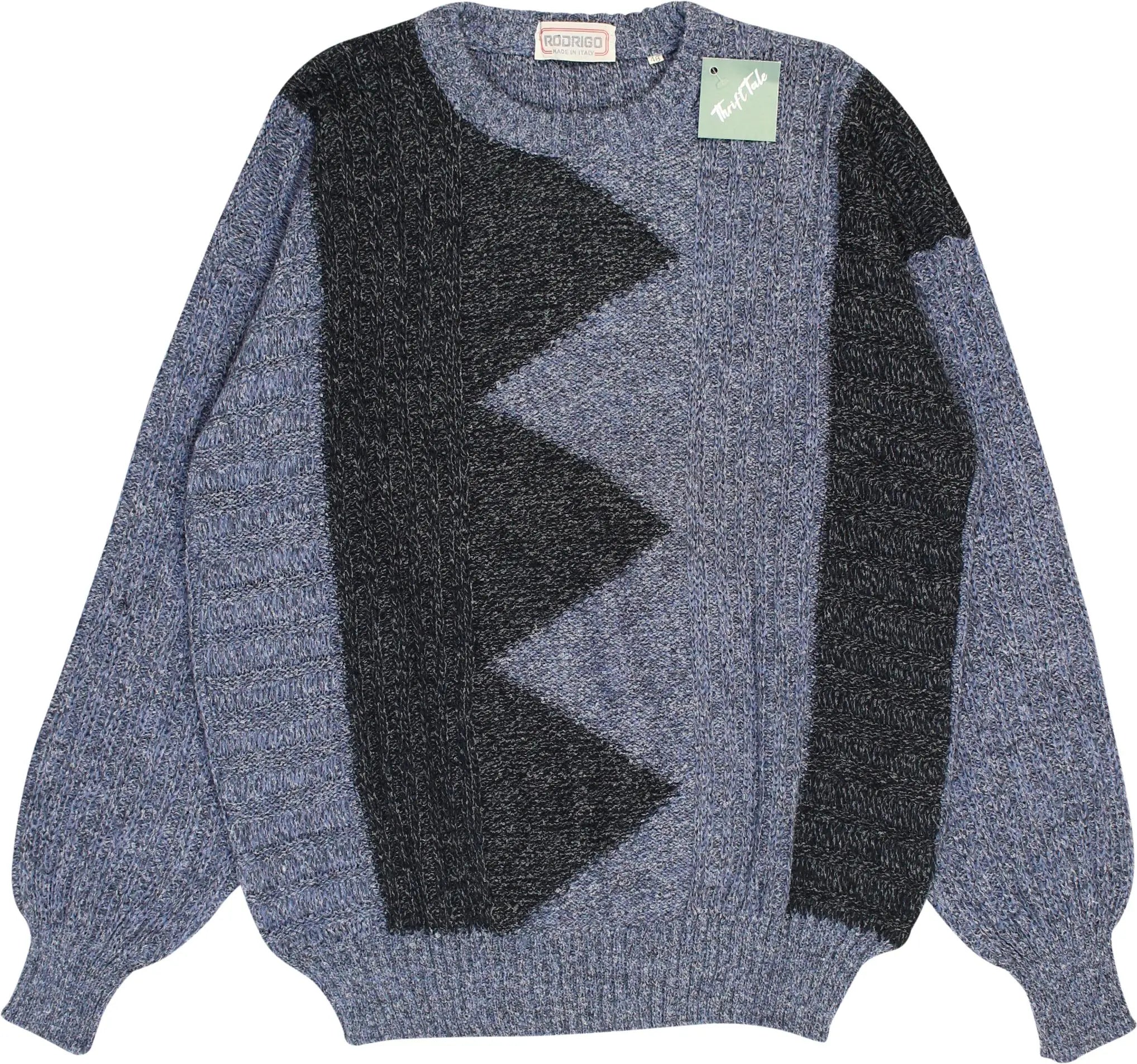Rodrigo - Blue Knitted Jumper- ThriftTale.com - Vintage and second handclothing