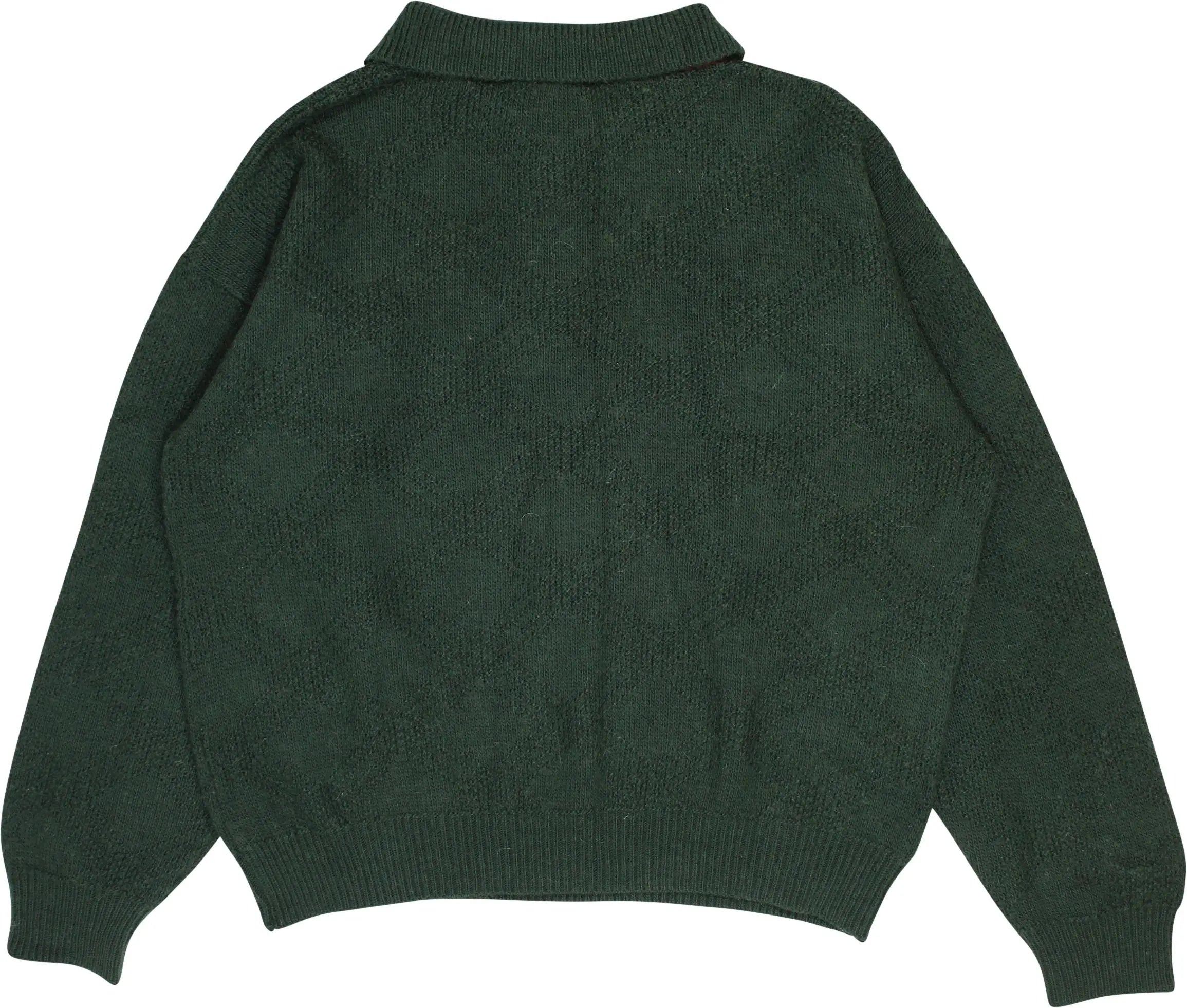 Romana Mode - Green Quarter Neck Jumper- ThriftTale.com - Vintage and second handclothing