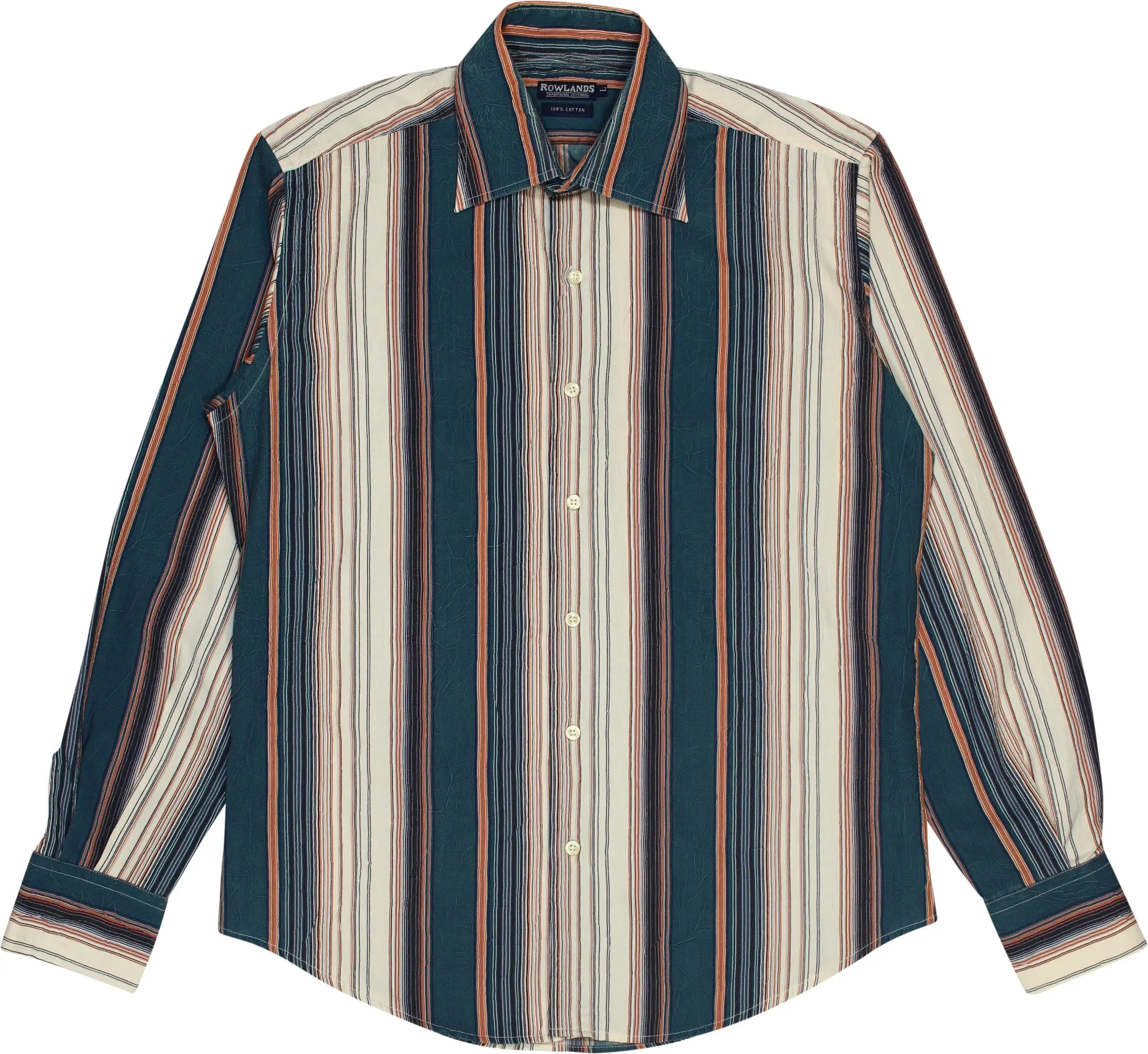 Rowlands - Colourful Striped Shirt- ThriftTale.com - Vintage and second handclothing