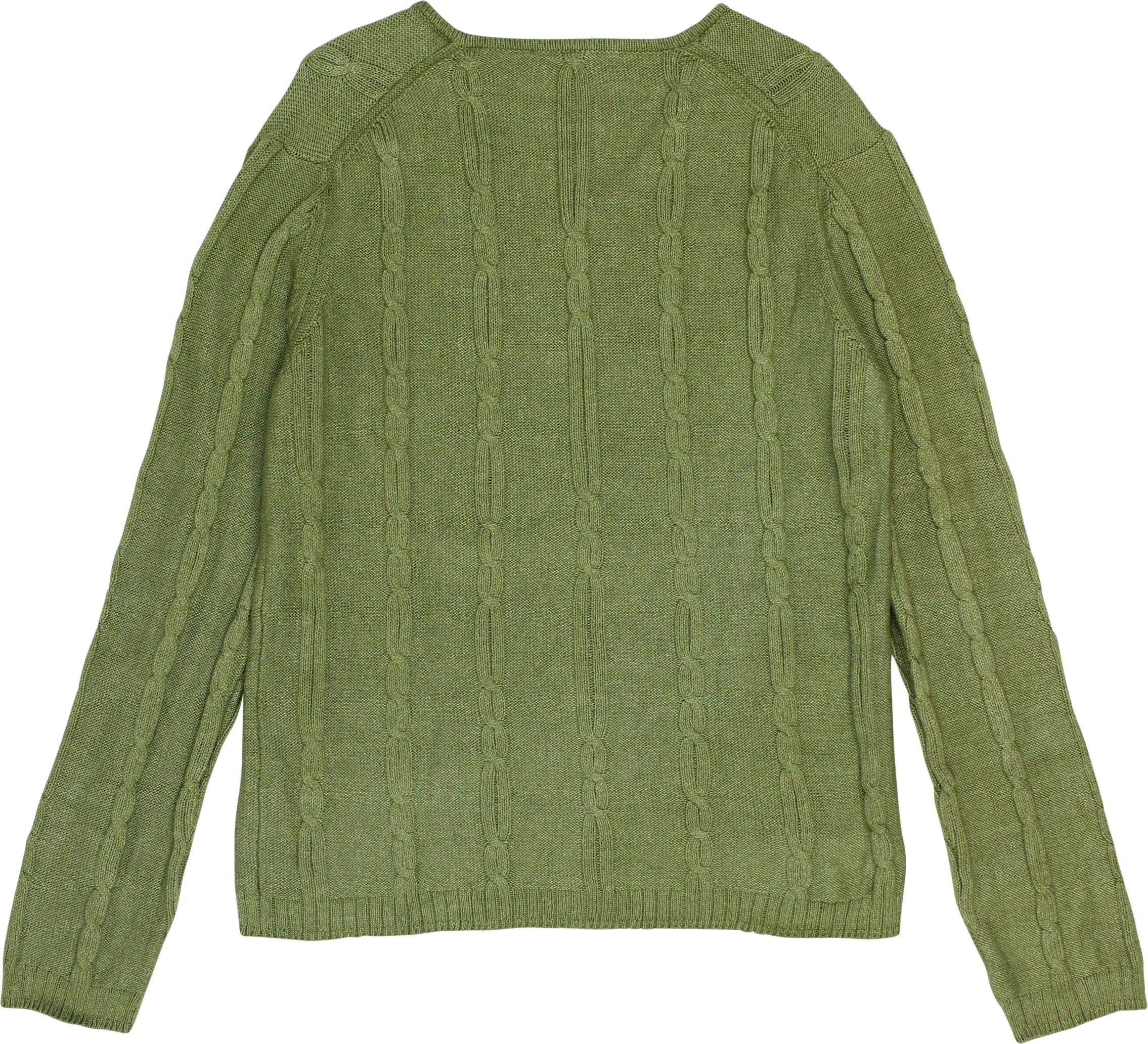 Roy Robson - Cable Knit V-Neck Sweater- ThriftTale.com - Vintage and second handclothing