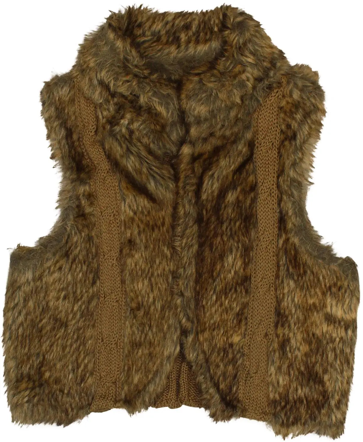 Royal Chicks - Faux Fur Vest- ThriftTale.com - Vintage and second handclothing