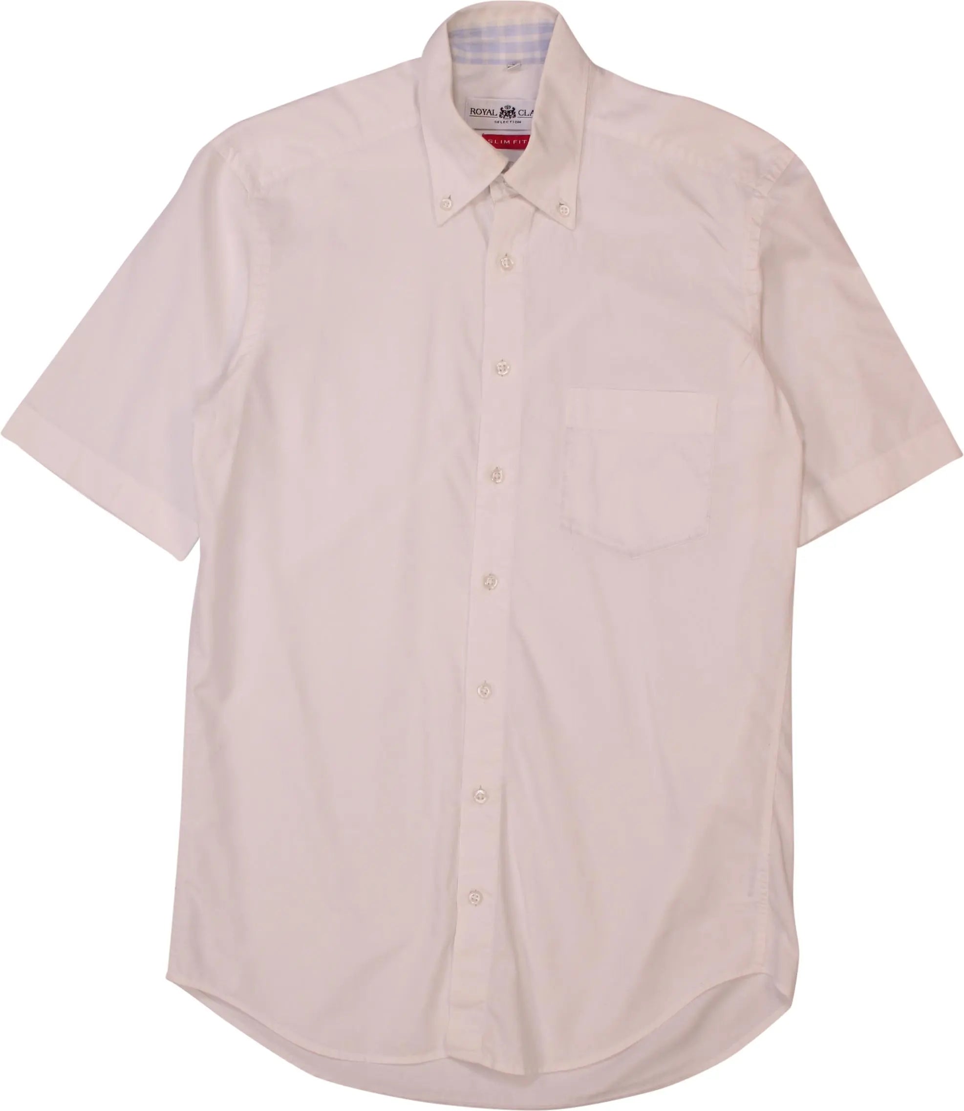 Royal Class - White Short Sleeve Shirt- ThriftTale.com - Vintage and second handclothing