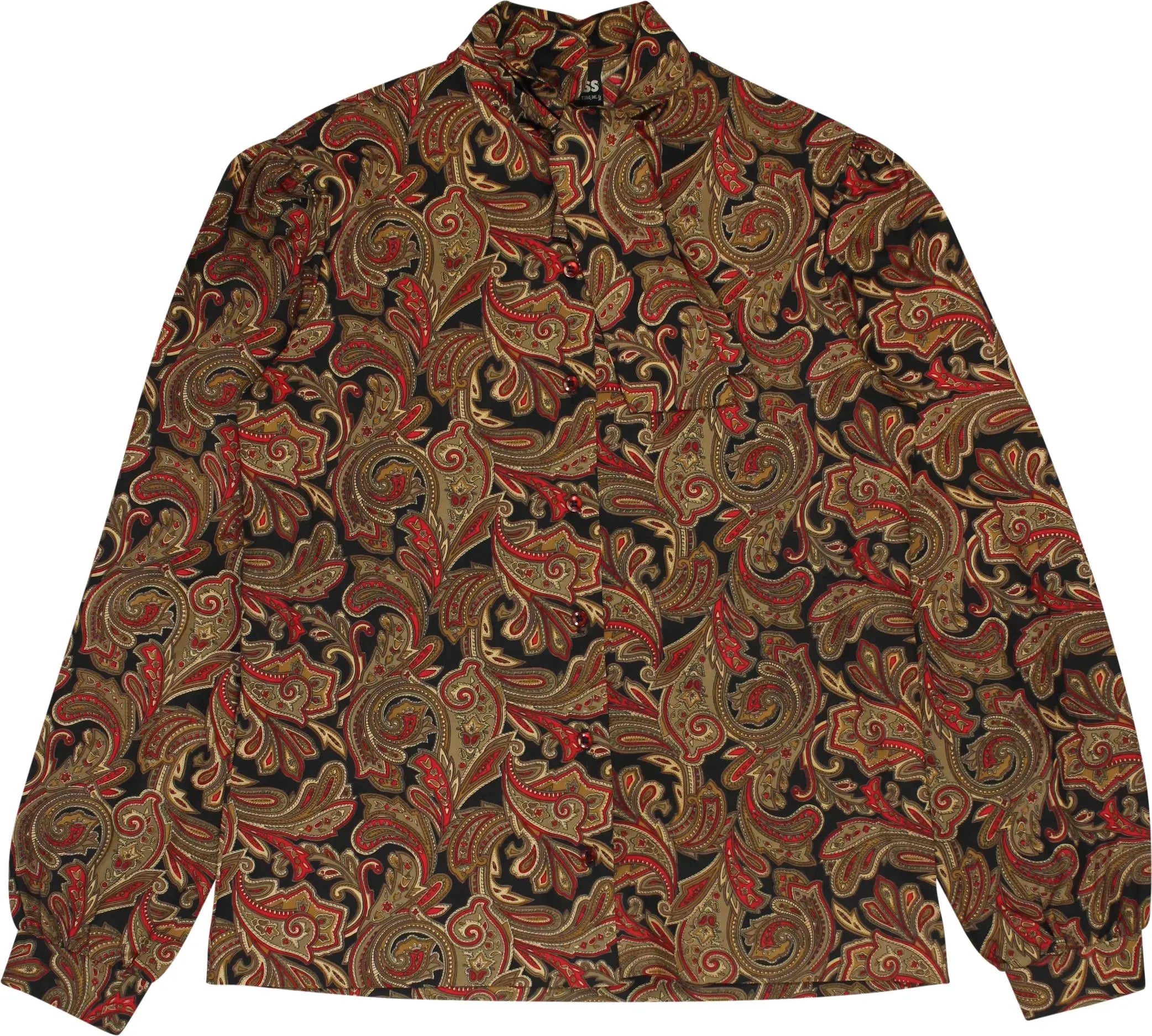 Rrrruss - 80s Paisley Blouse- ThriftTale.com - Vintage and second handclothing