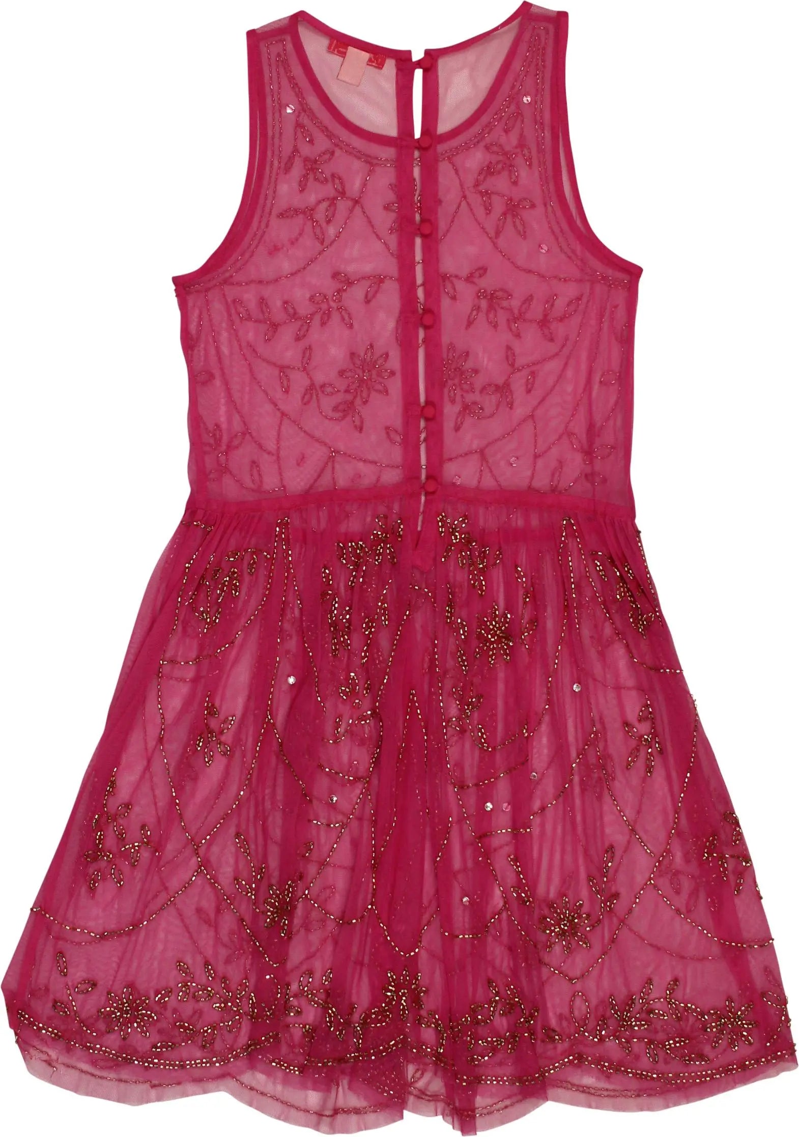 Ruby & Bloom - Beaded See Through Dress- ThriftTale.com - Vintage and second handclothing