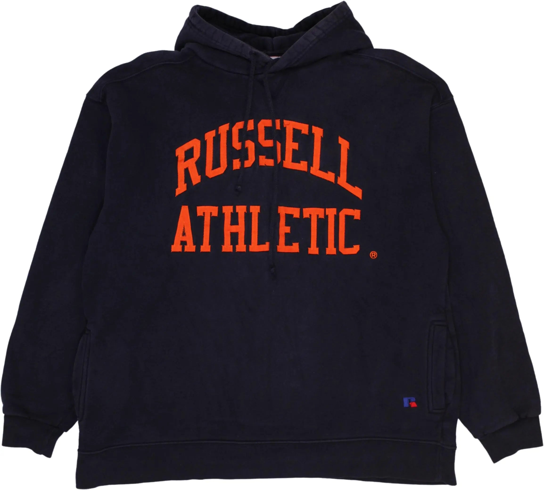Russell Athletic - Blue Hoodie- ThriftTale.com - Vintage and second handclothing