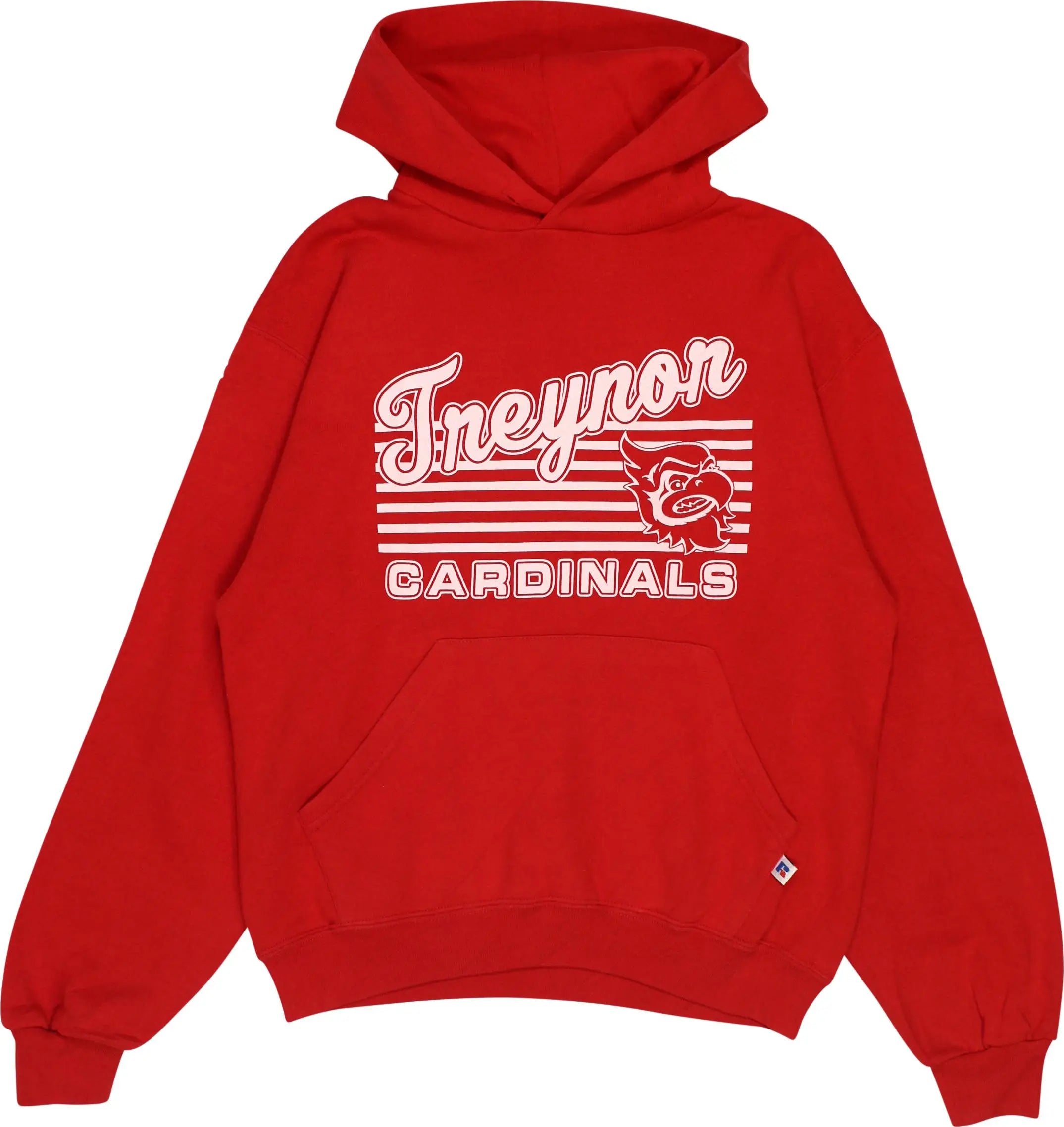Russell Athletic - Treynor Cardinals Baseball Hoodie- ThriftTale.com - Vintage and second handclothing