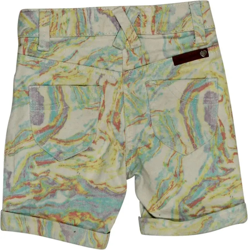 S.Oliver - Colourful Marble Shorts- ThriftTale.com - Vintage and second handclothing