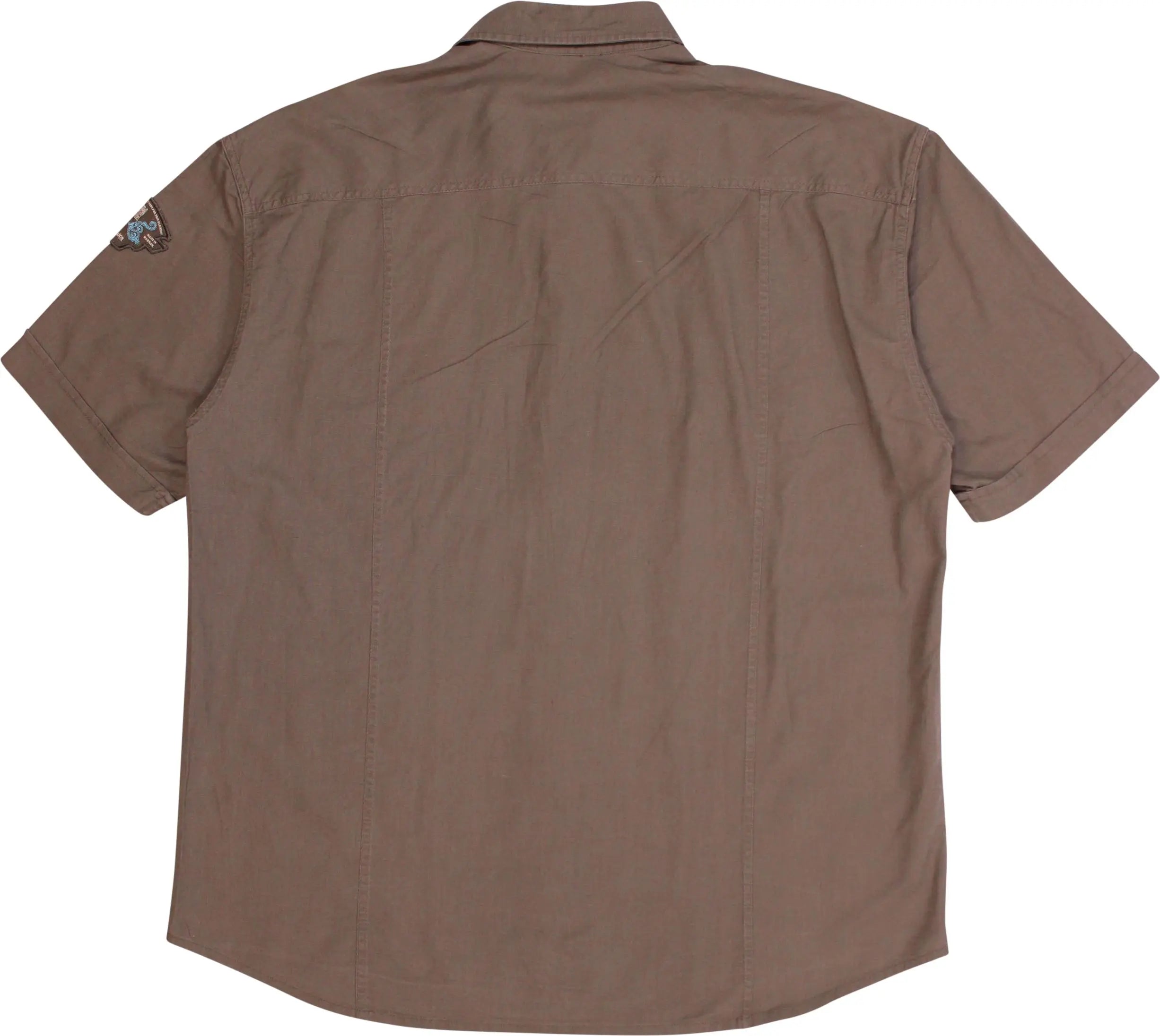 S.Oliver - Linen Blend Short Sleeve Shirt- ThriftTale.com - Vintage and second handclothing