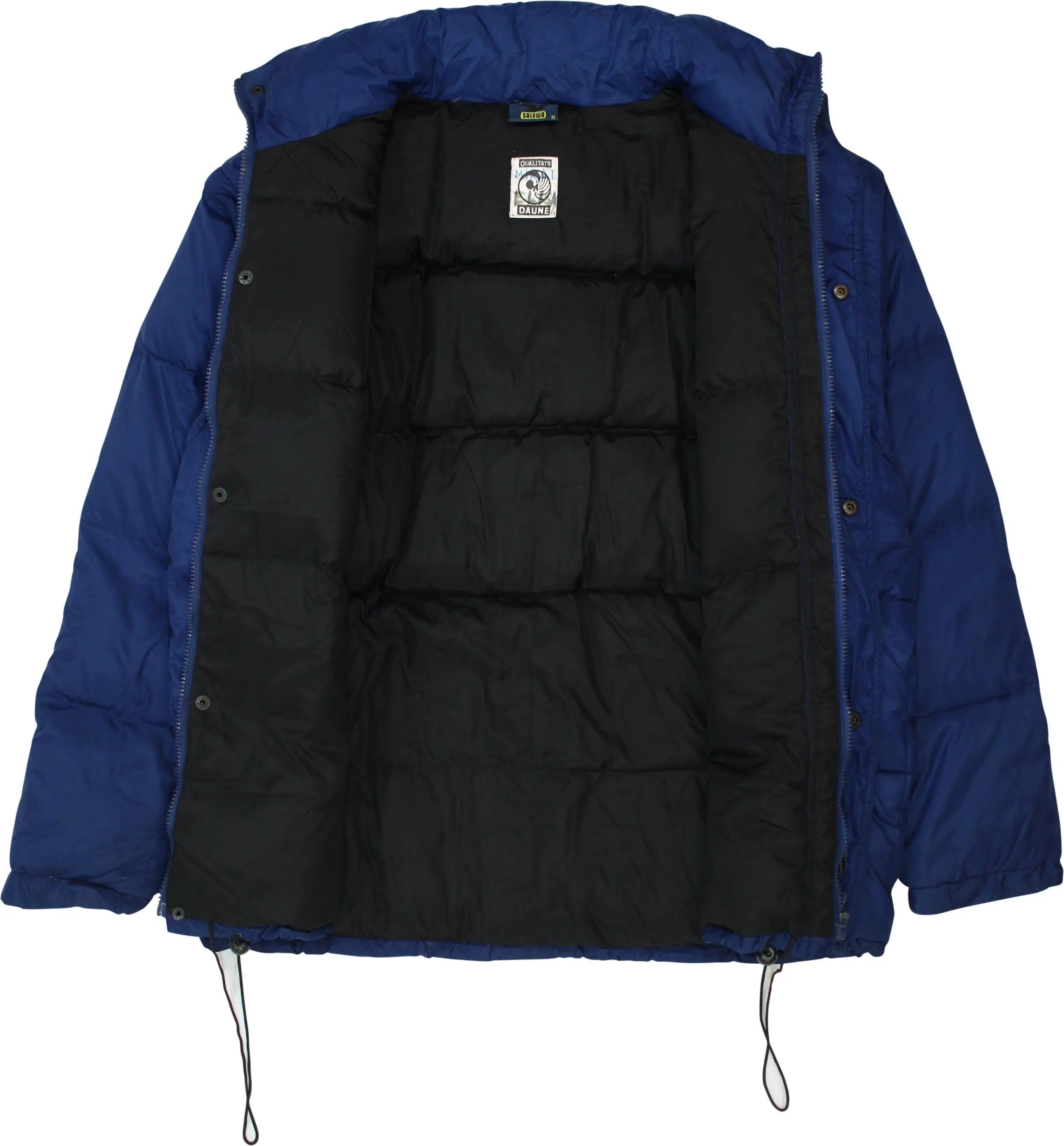 Salewa - Blue Puffer Jacket with Zip-off Sleeves- ThriftTale.com - Vintage and second handclothing
