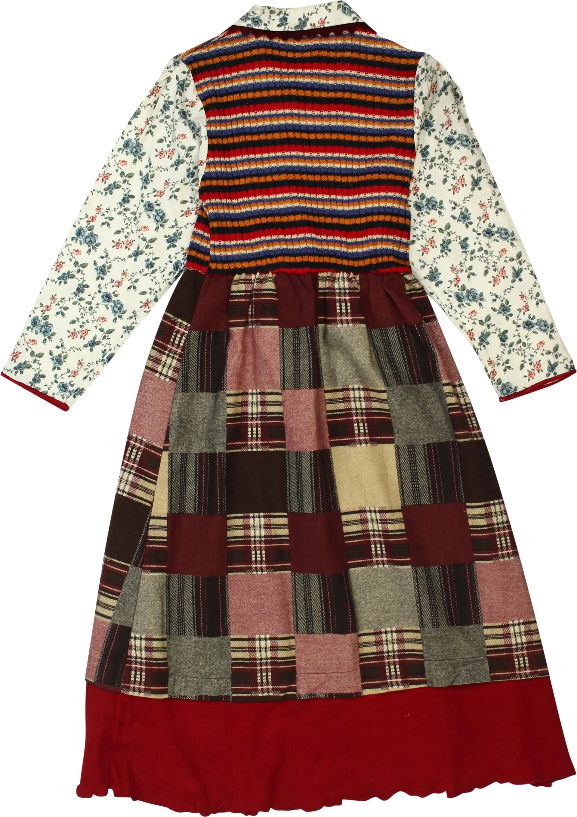 Salor - Colourful Vintage Dress- ThriftTale.com - Vintage and second handclothing