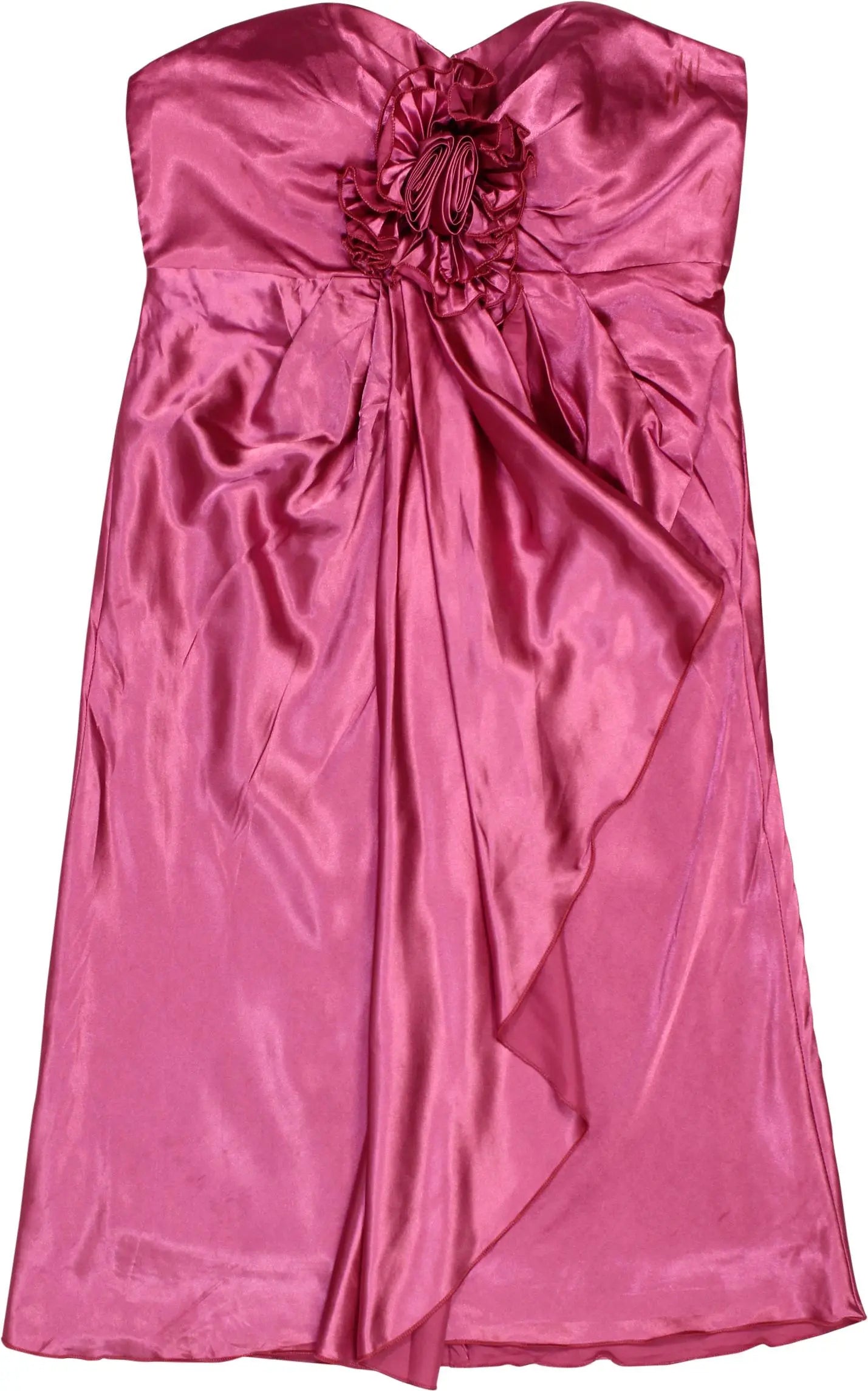 SandriLine - 80s Satin Dress- ThriftTale.com - Vintage and second handclothing
