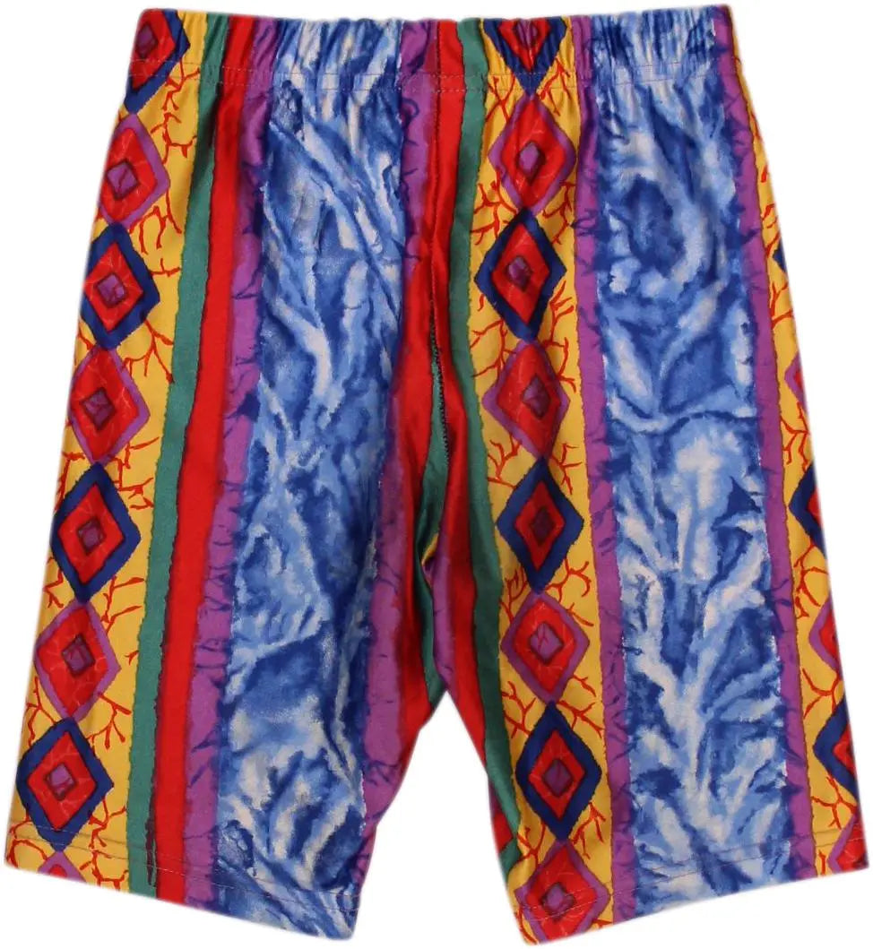 Santo Stefano - Colourful Biker Shorts- ThriftTale.com - Vintage and second handclothing