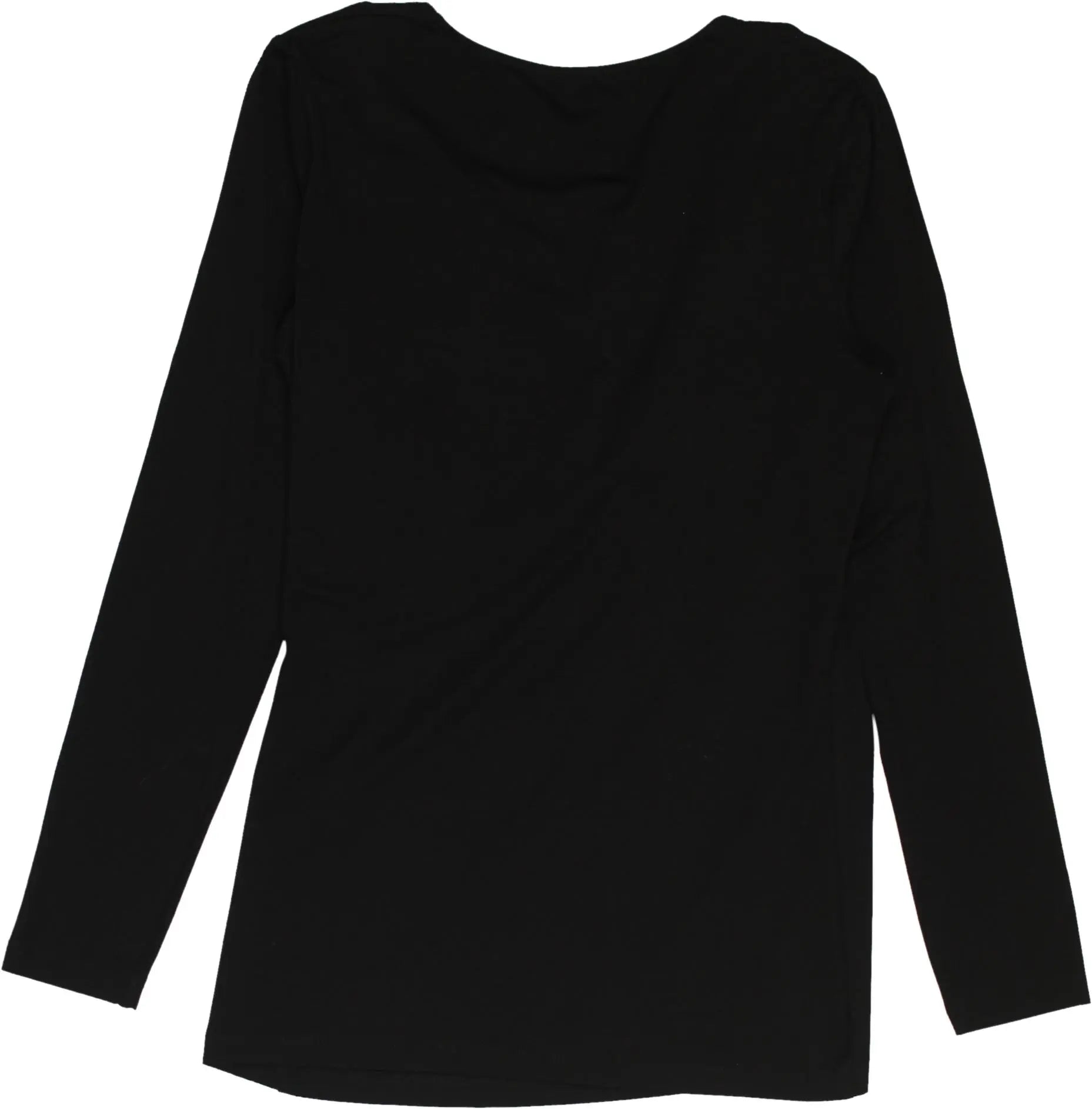 Sao Paulo - Black long sleeve top- ThriftTale.com - Vintage and second handclothing