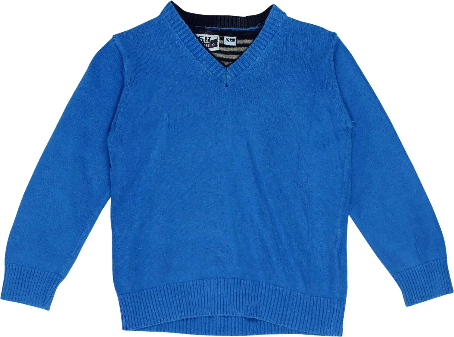 Scamps & Boys - Blue Jumper- ThriftTale.com - Vintage and second handclothing