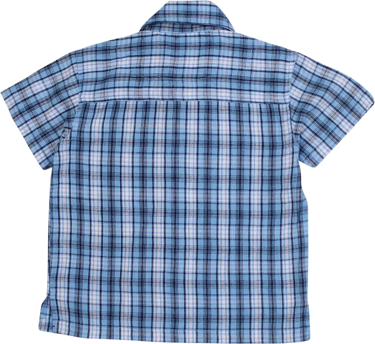 Scamps & Boys - Blue Short Sleeve Shirt- ThriftTale.com - Vintage and second handclothing