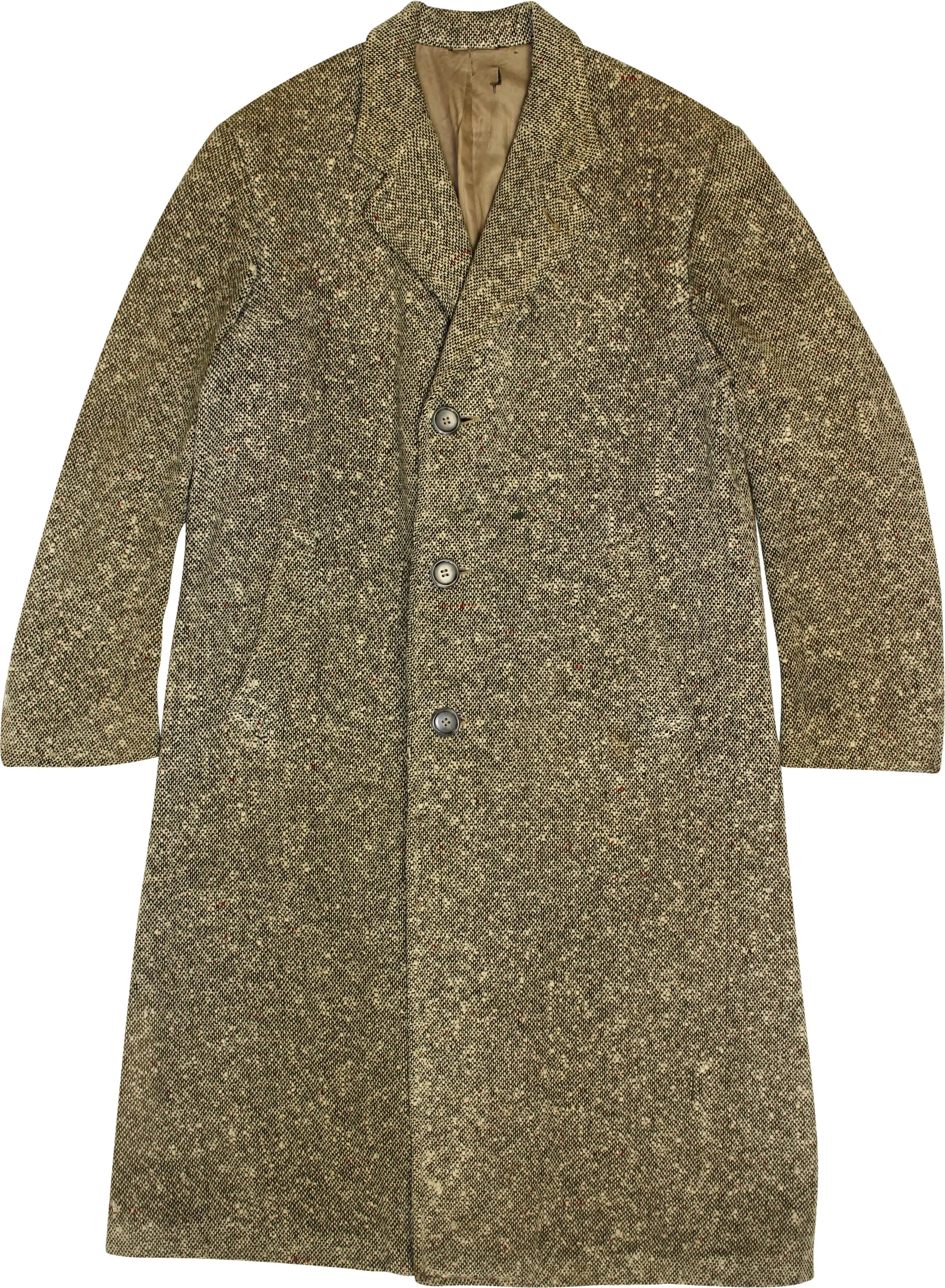 Schaefer Tailoring - 40s Tweed Overcoat- ThriftTale.com - Vintage and second handclothing