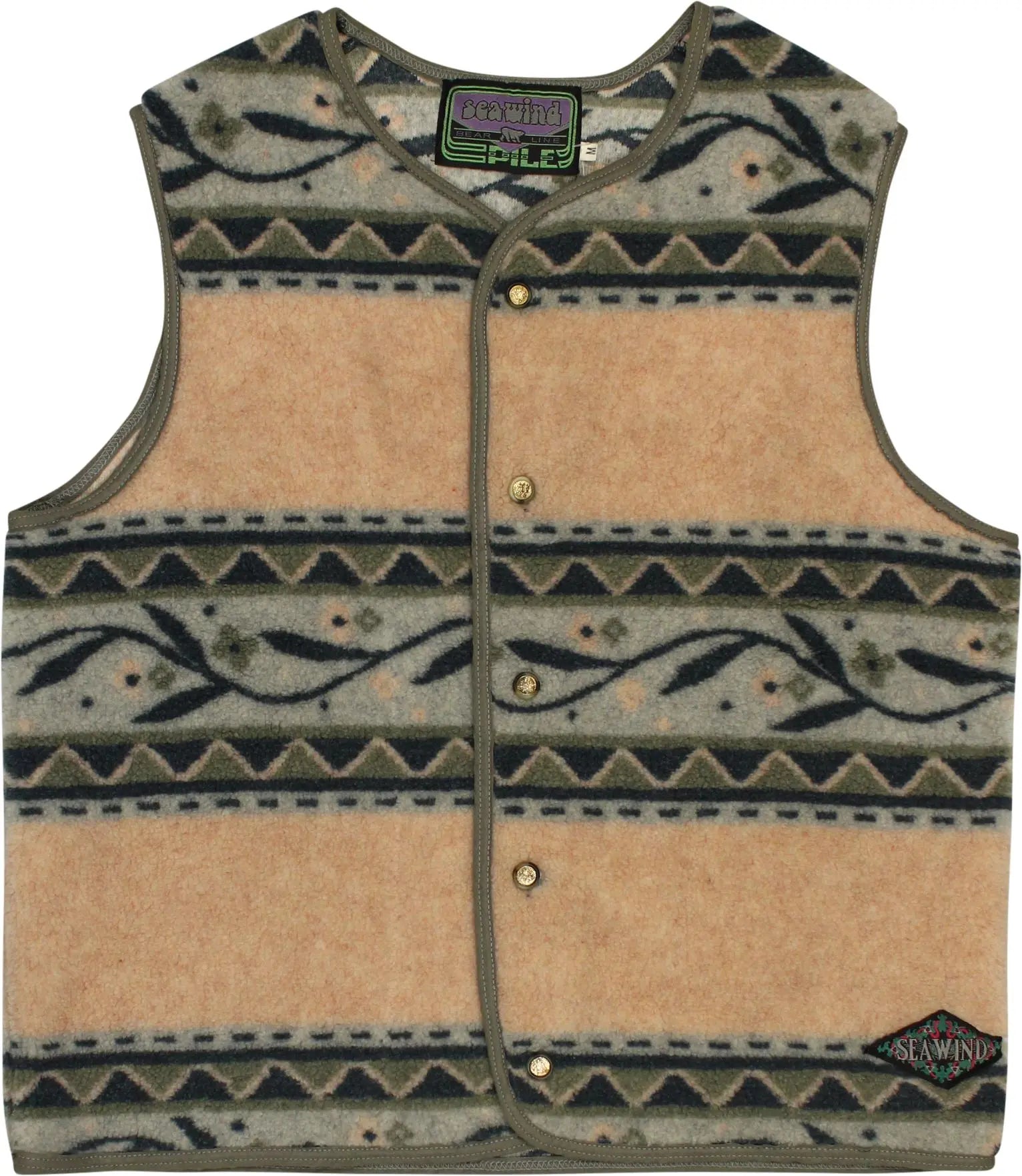 Seawind - 90s Fleece Vest- ThriftTale.com - Vintage and second handclothing