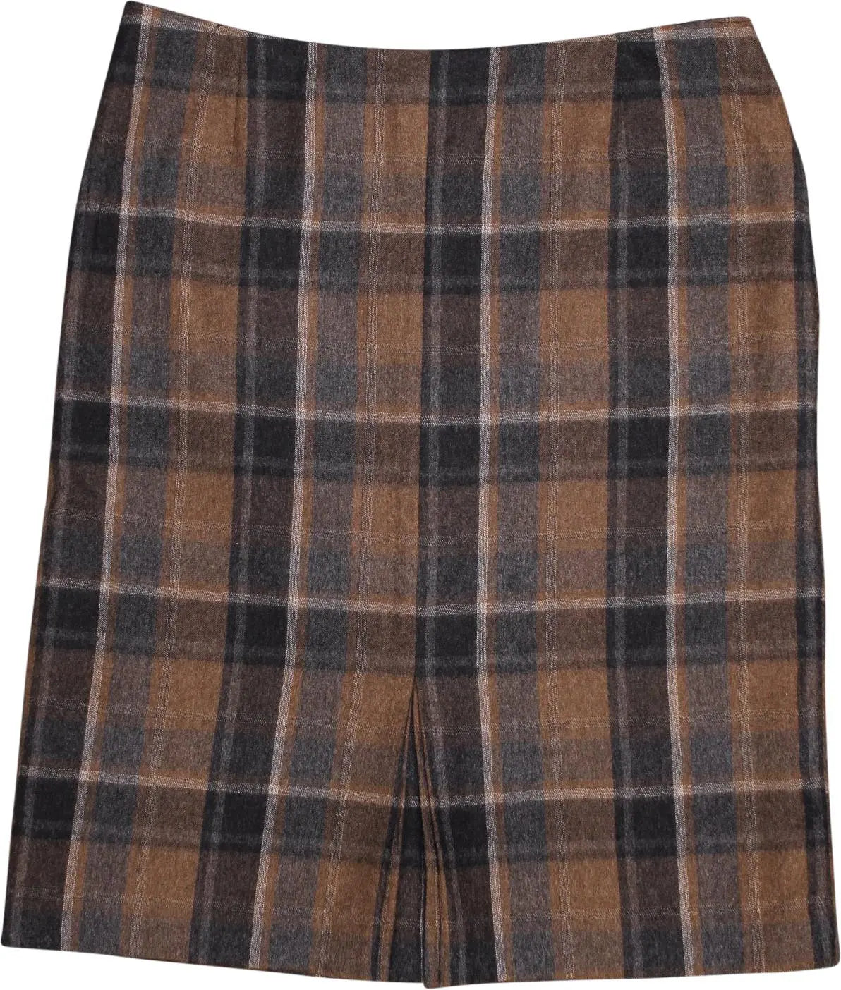 Seda Modell - Checked Wool Skirt- ThriftTale.com - Vintage and second handclothing