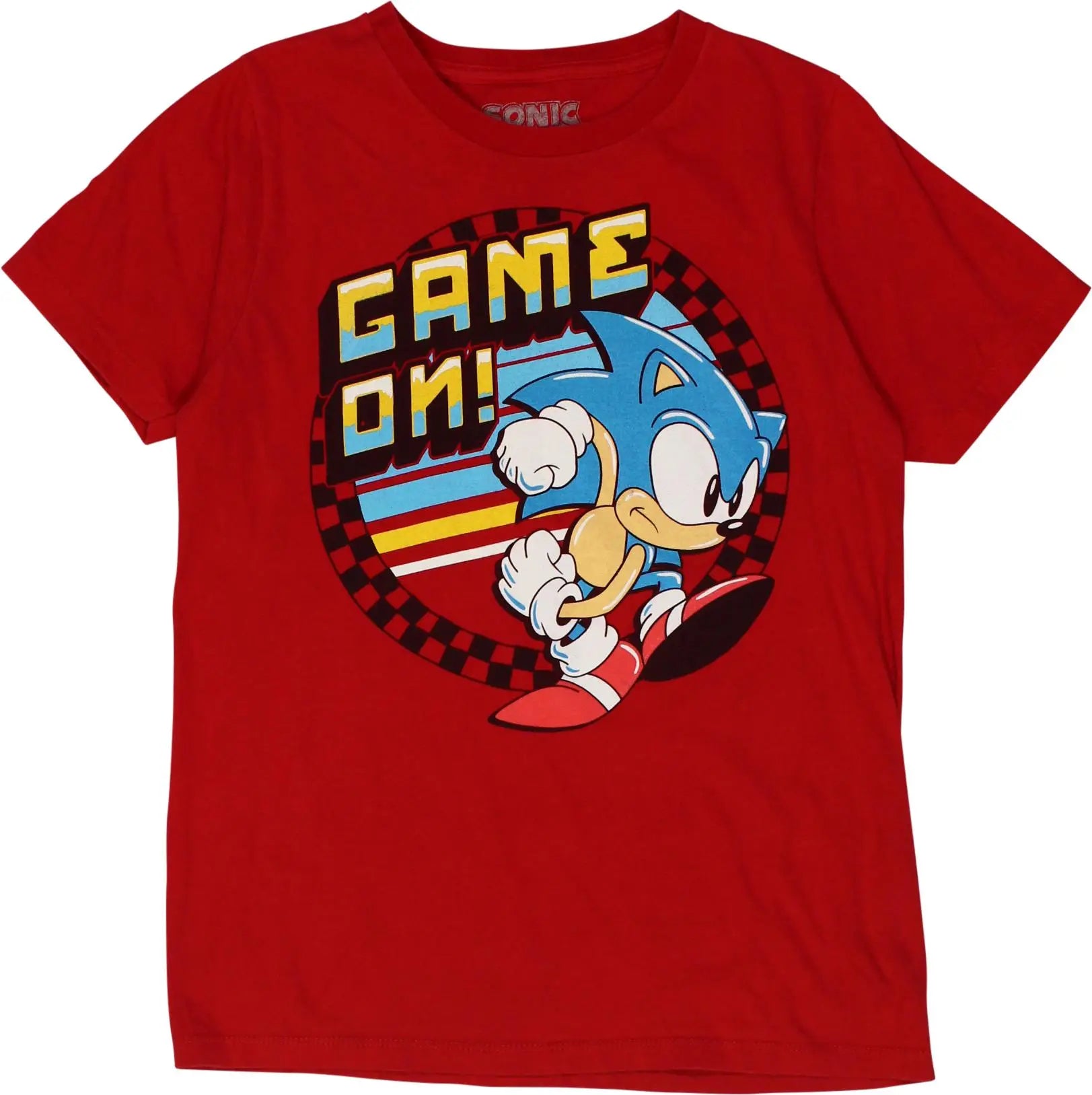 Sega - T-Shirt with Sonic Print- ThriftTale.com - Vintage and second handclothing