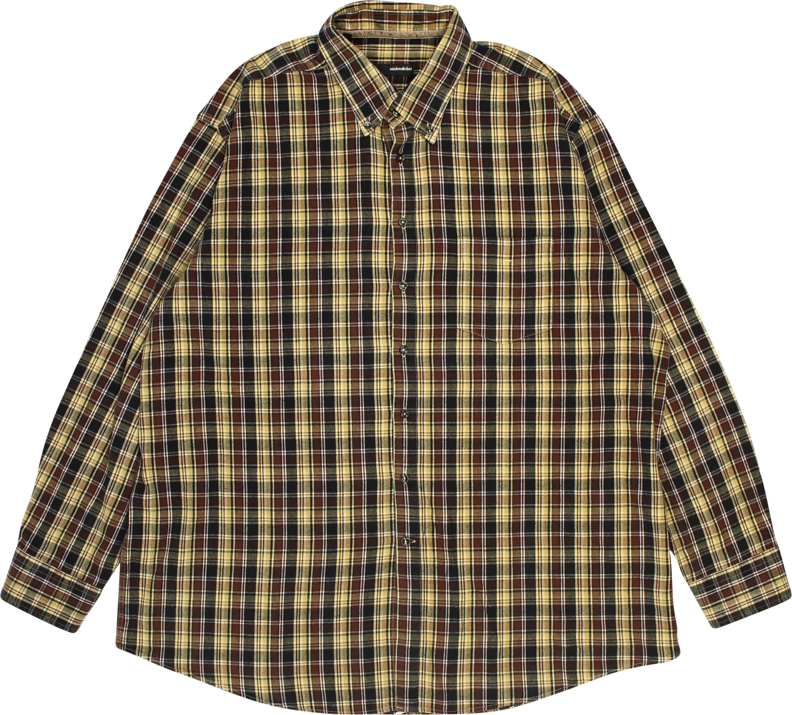 Seidensticker - Checkered Flannel Shirt- ThriftTale.com - Vintage and second handclothing