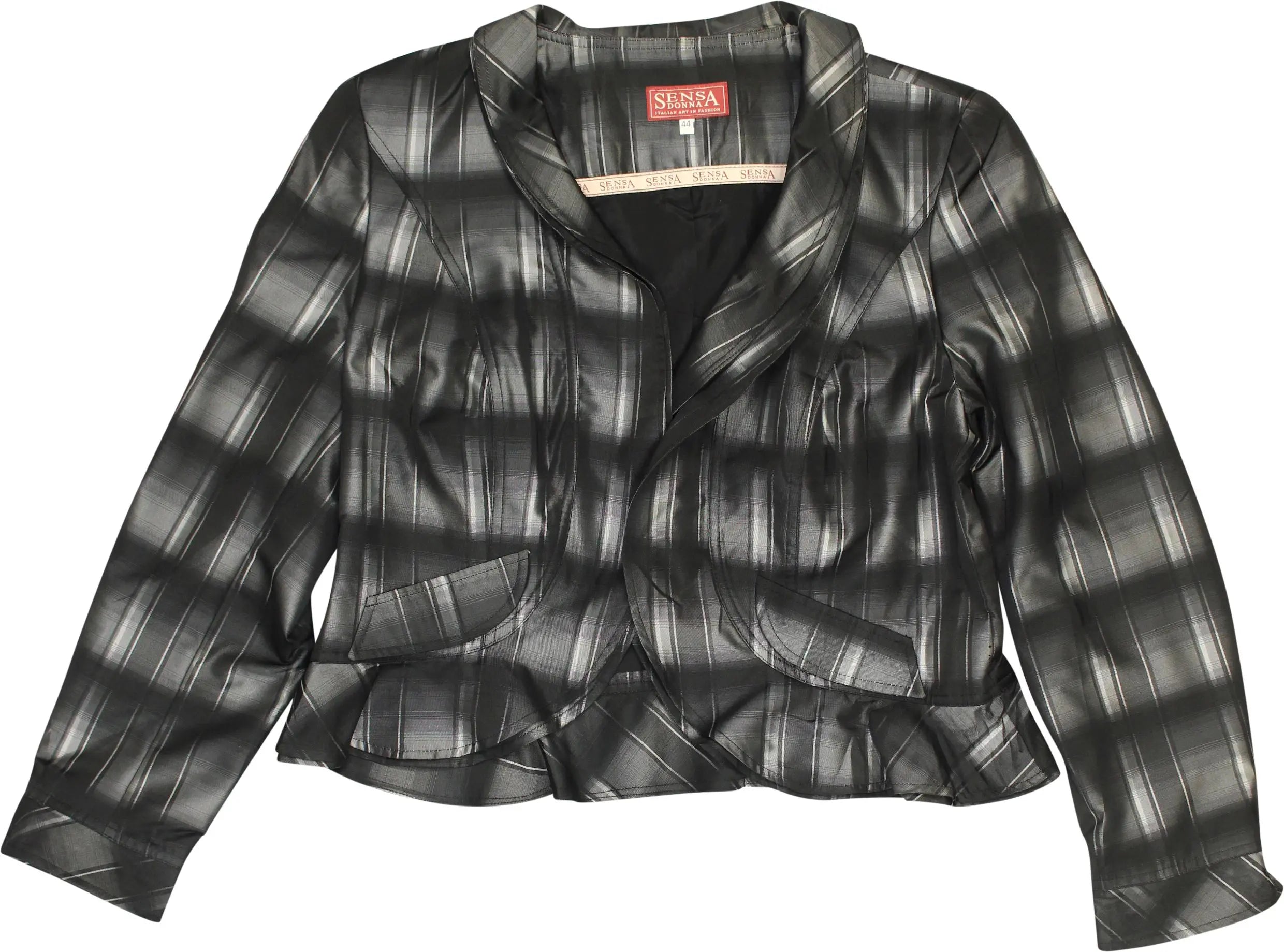 Sensa Donna - Plaid Jacket- ThriftTale.com - Vintage and second handclothing