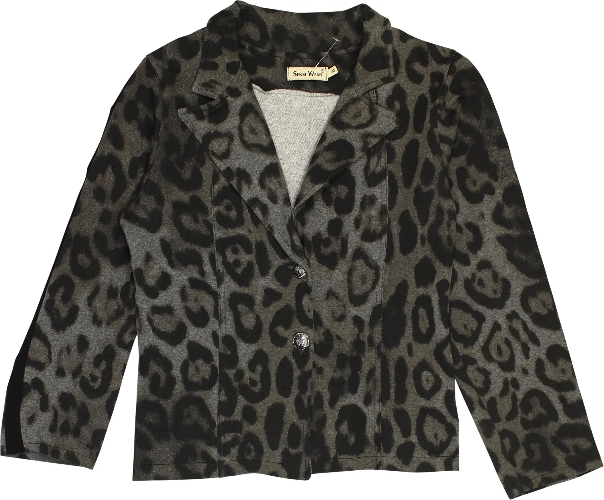 Sensi Wear - Leopard Print Blazer- ThriftTale.com - Vintage and second handclothing