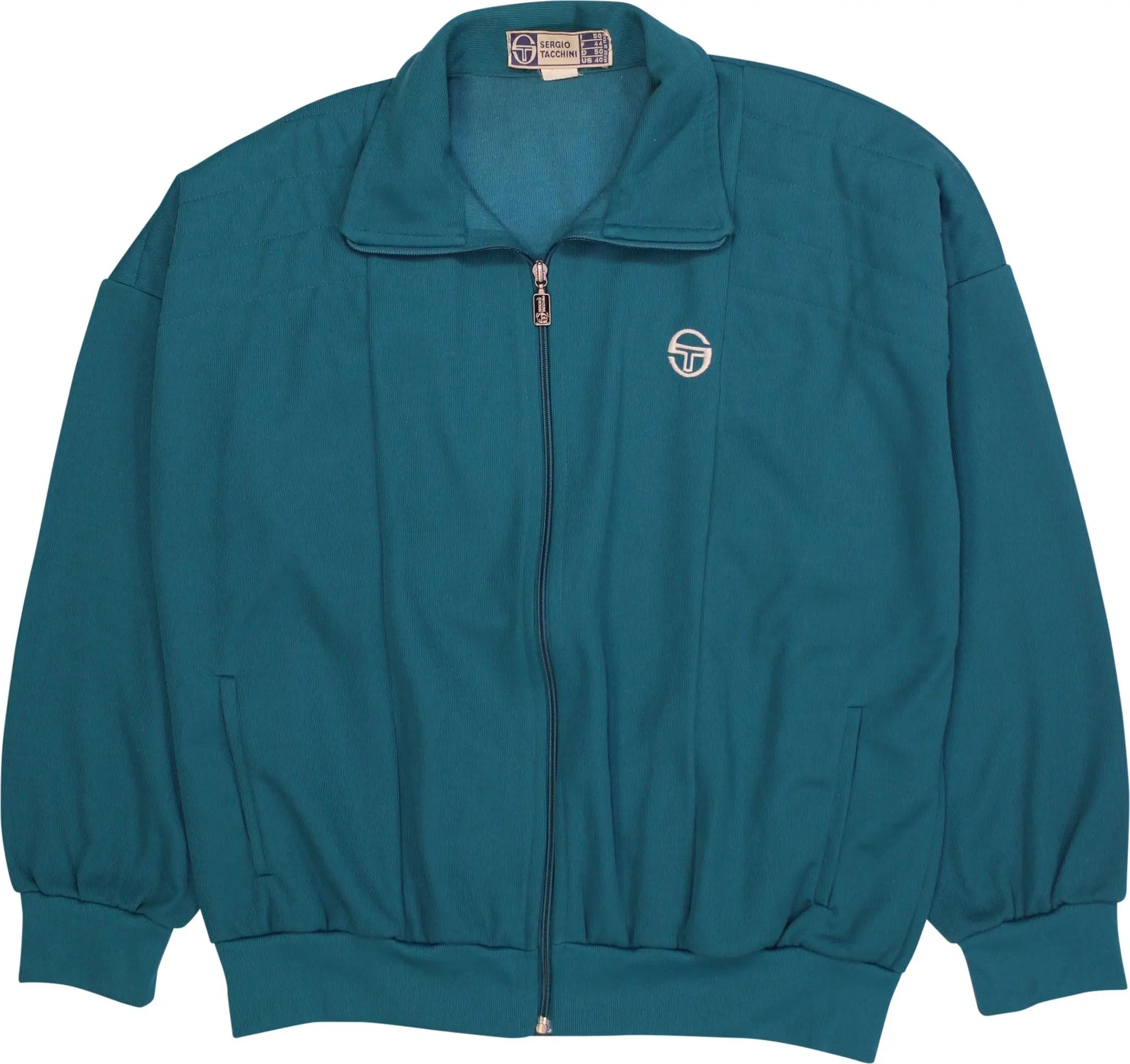Sergio Tacchini - Green Track Jacket by Sergio Tacchini- ThriftTale.com - Vintage and second handclothing