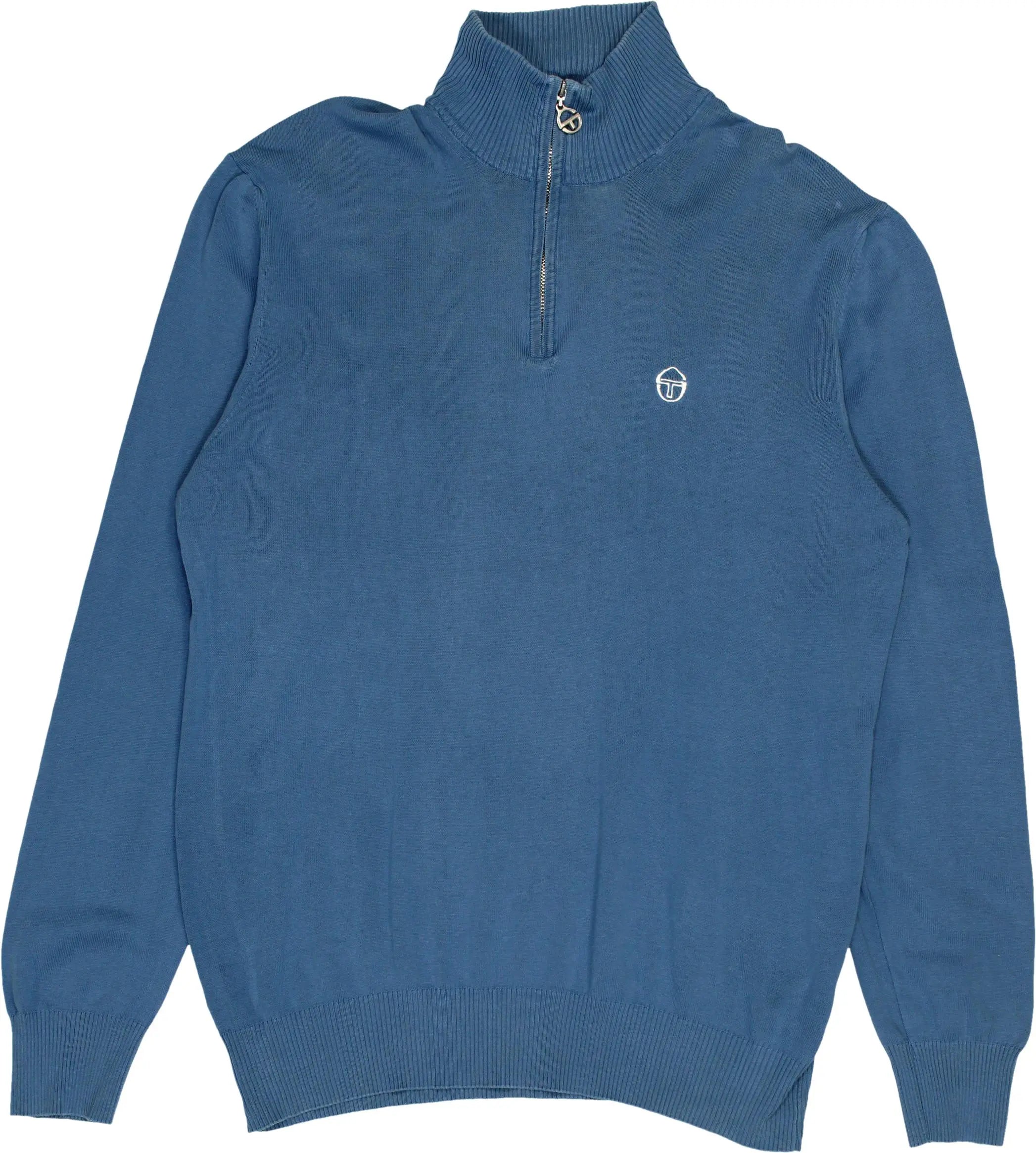 Sergio Tacchini - Quarter Neck Jumper- ThriftTale.com - Vintage and second handclothing