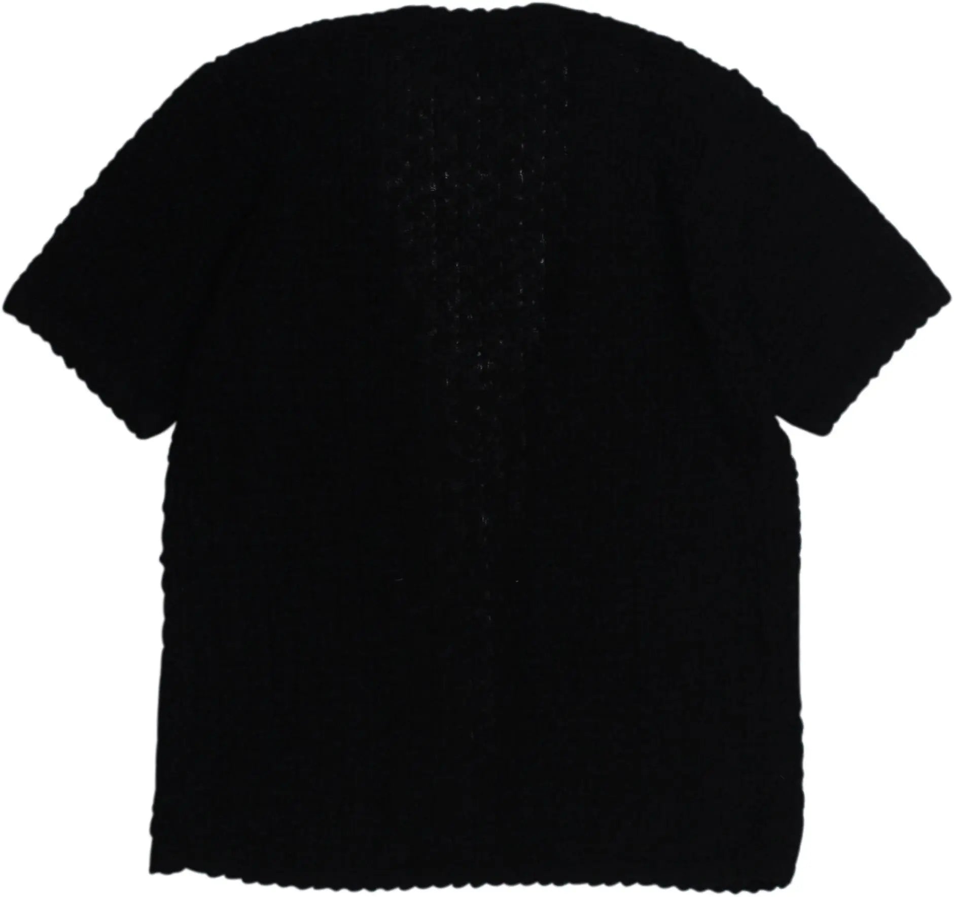 Sergio di Laurenti - Black Knitted Cardigan- ThriftTale.com - Vintage and second handclothing