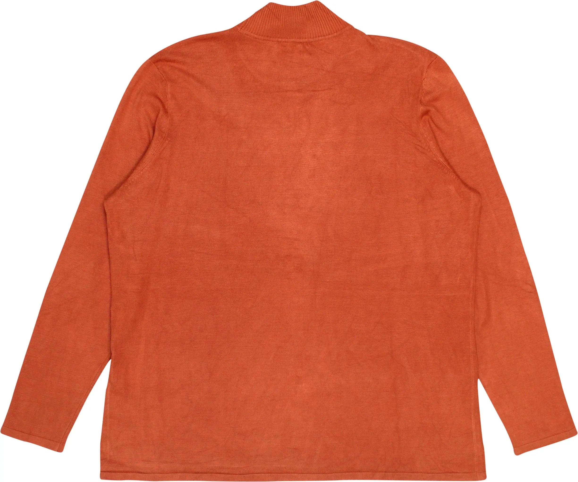 Setter - Plain Orange Turtleneck Jumper- ThriftTale.com - Vintage and second handclothing