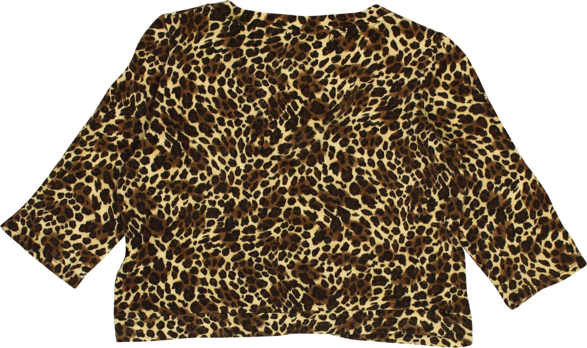 Shana - Leopard Cropped Cardigan- ThriftTale.com - Vintage and second handclothing