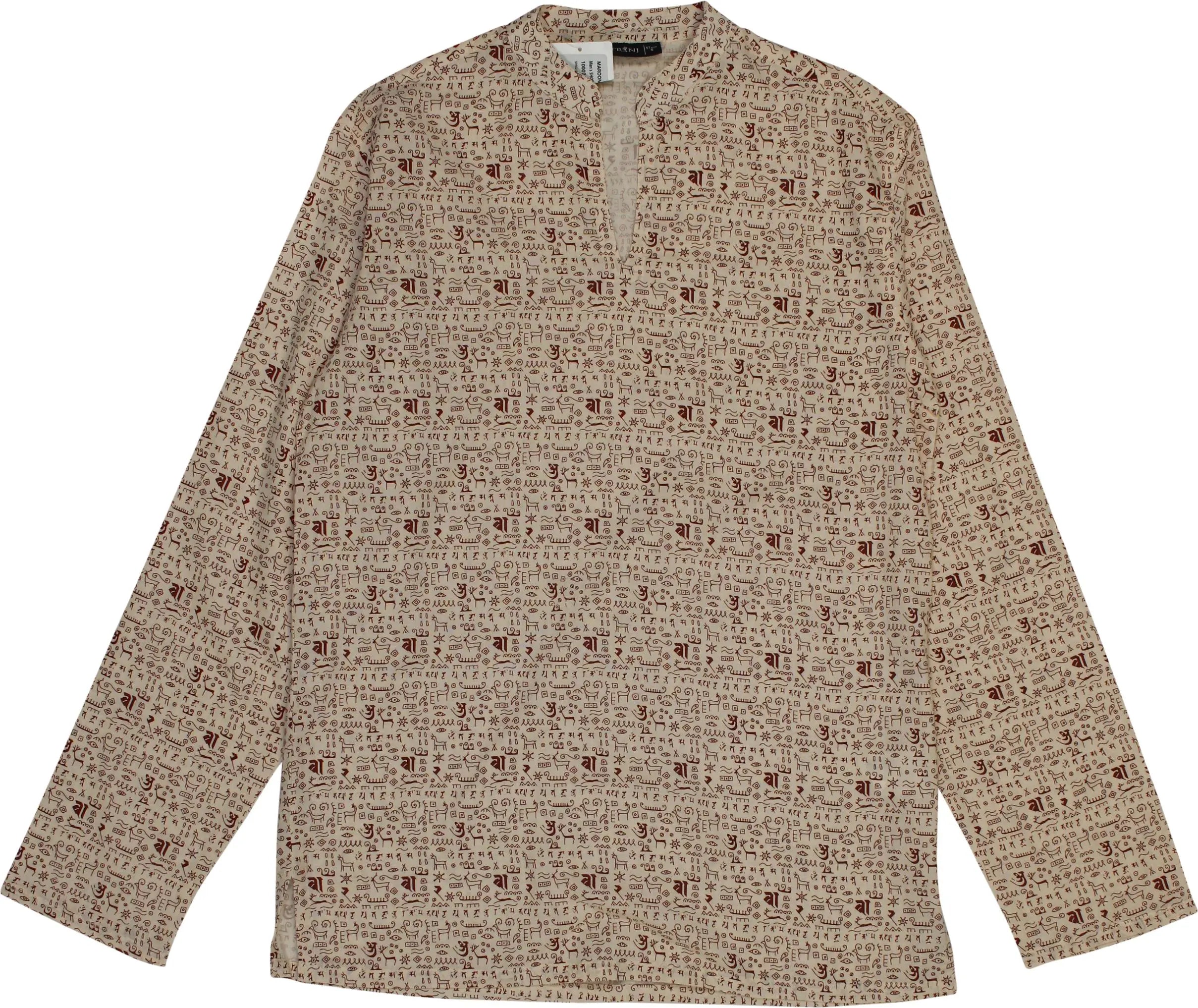 Shatranj - Patterned Kurta Shirt- ThriftTale.com - Vintage and second handclothing