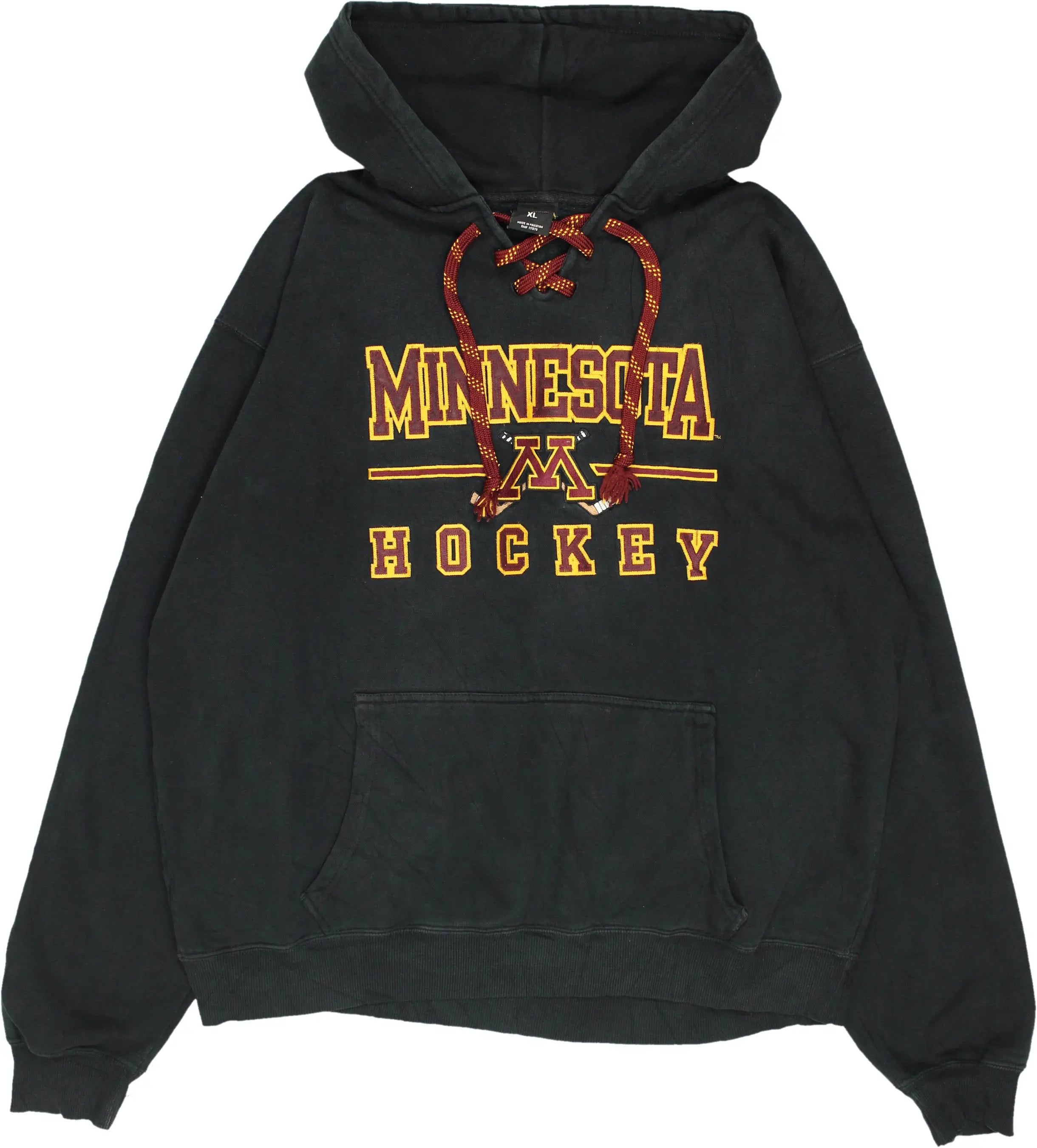 Signature Concepts - Minnesota Hockey Lace Up Hoodie- ThriftTale.com - Vintage and second handclothing