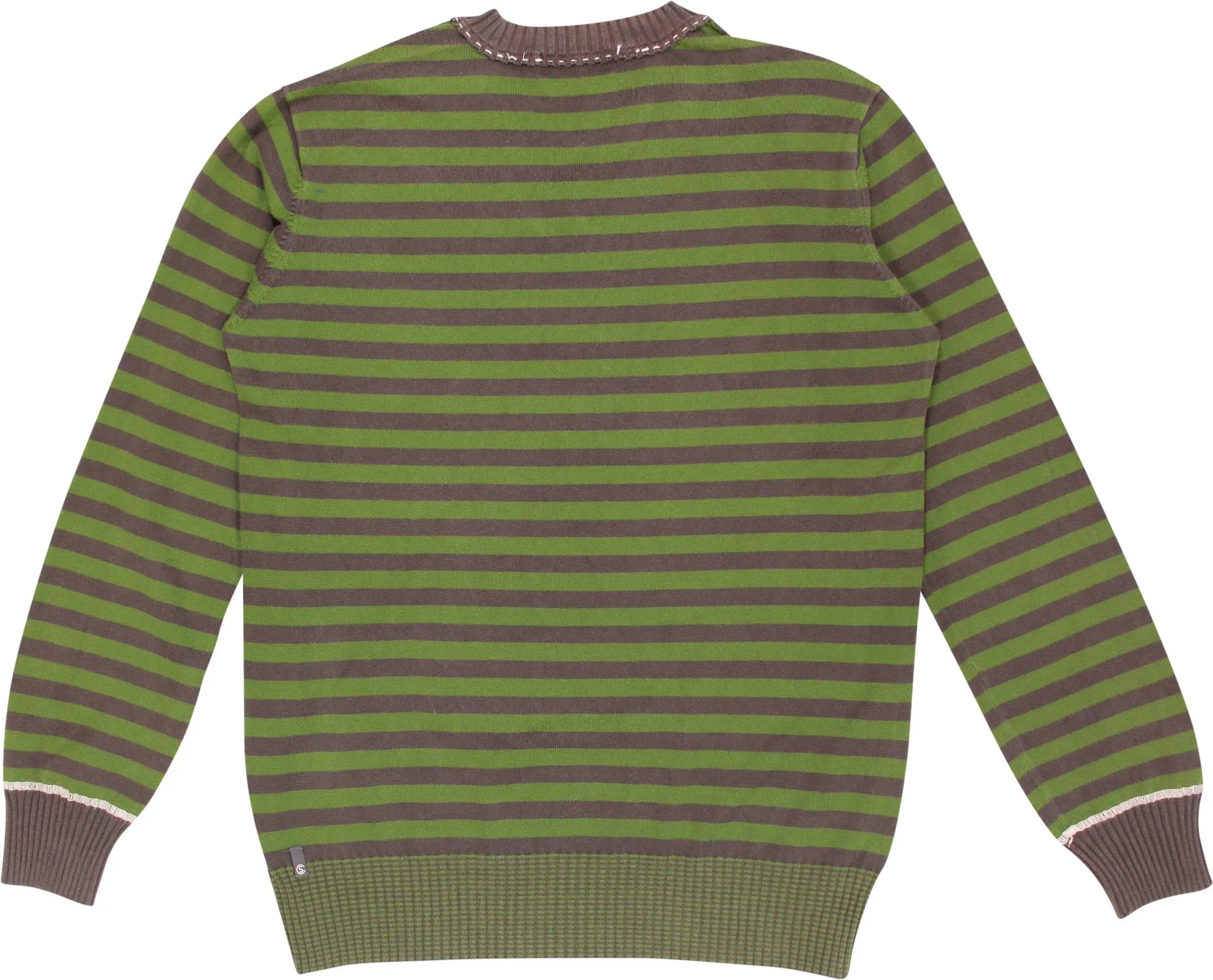 Silver Creek - Striped Jumper- ThriftTale.com - Vintage and second handclothing