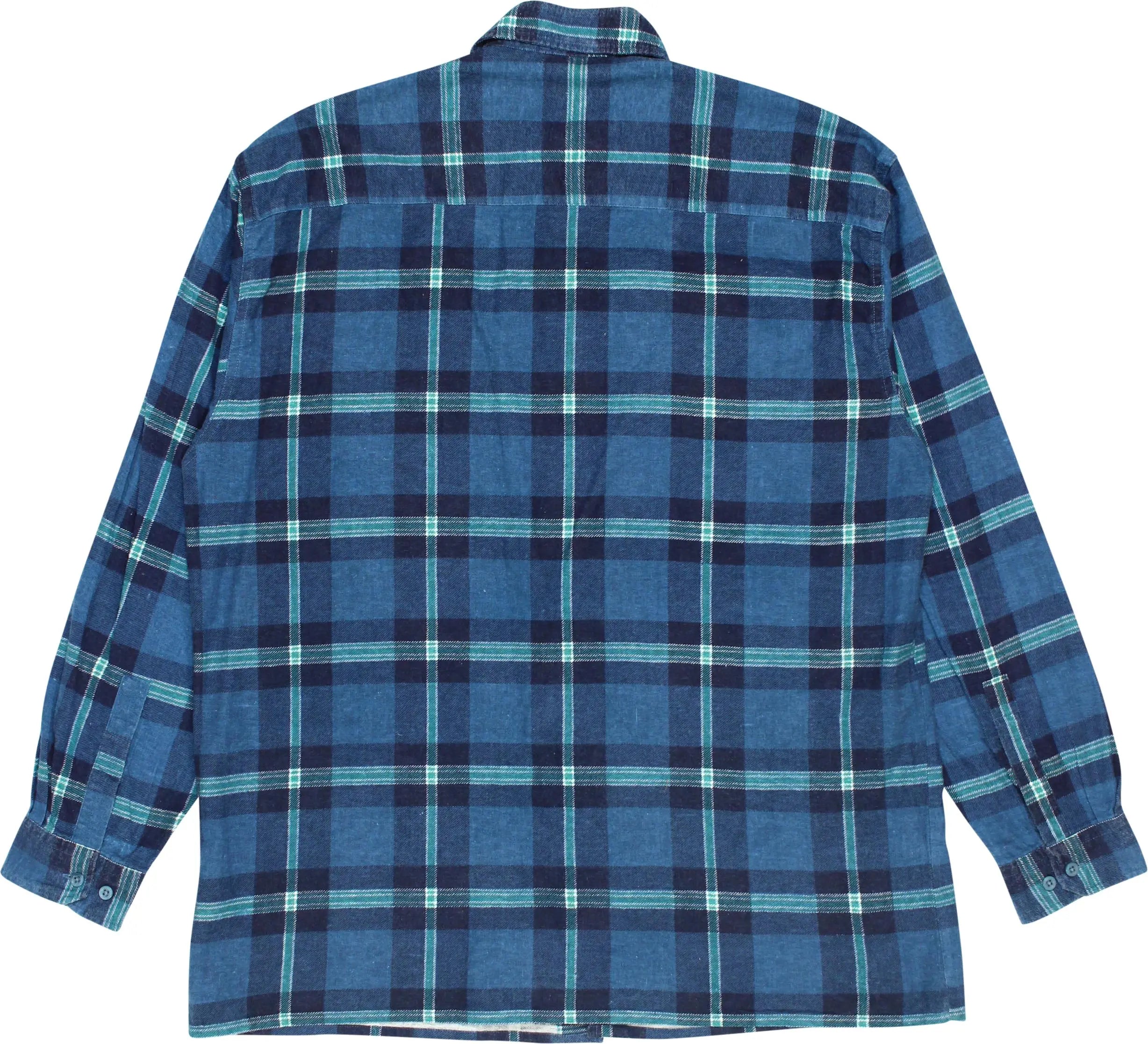 Simply Basic - Blue Checked Shirt- ThriftTale.com - Vintage and second handclothing