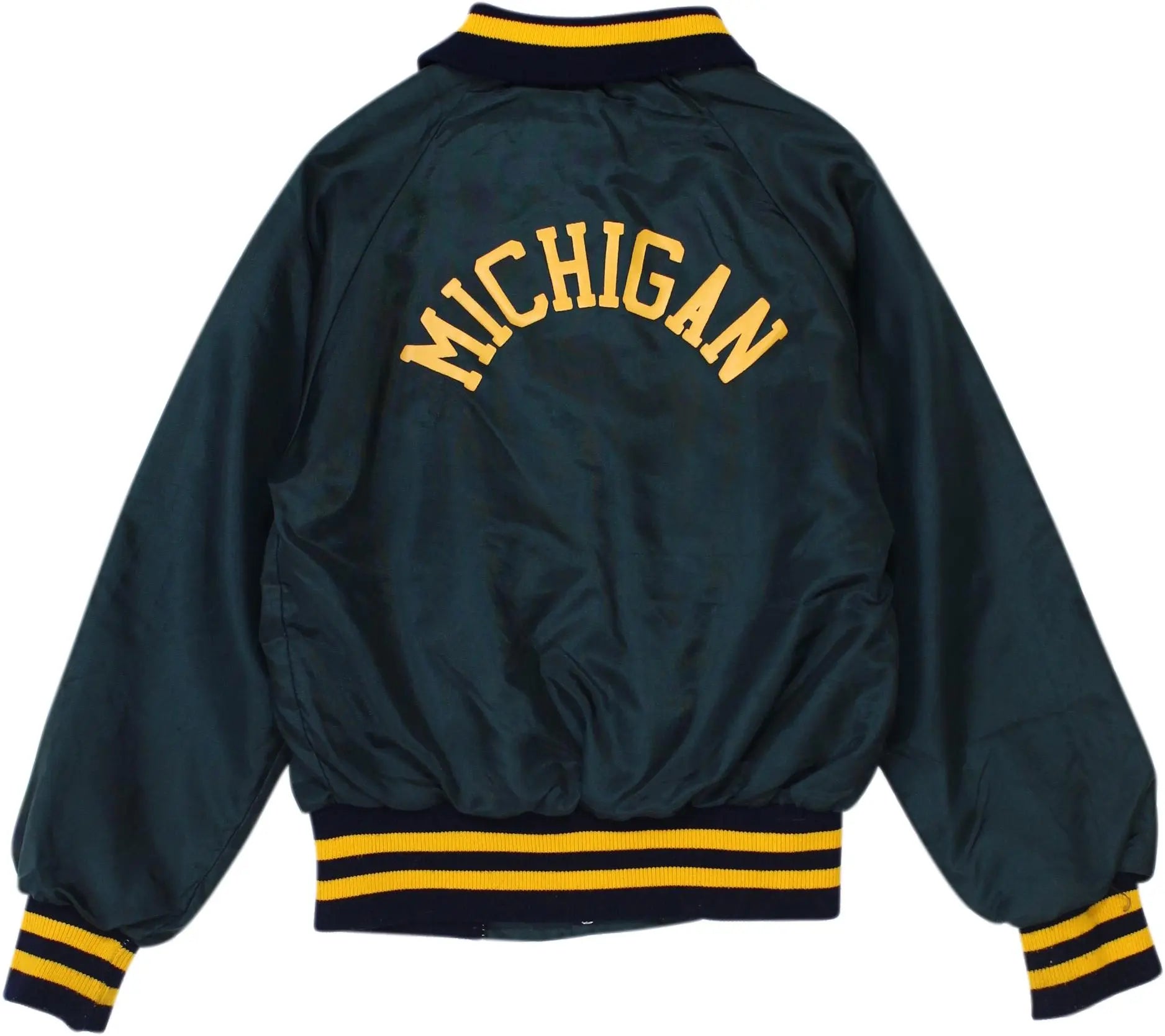 SirGames - Green Baseball Jacket- ThriftTale.com - Vintage and second handclothing