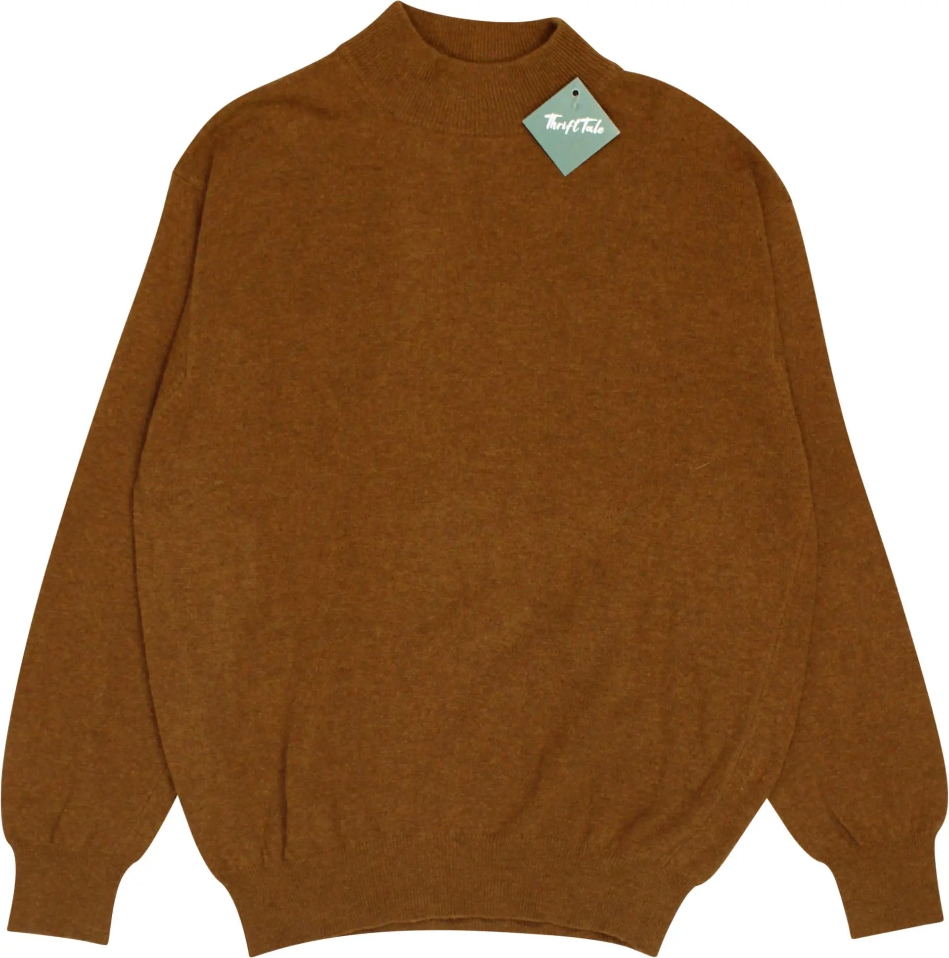 Sisley - Brown Wool Jumper- ThriftTale.com - Vintage and second handclothing
