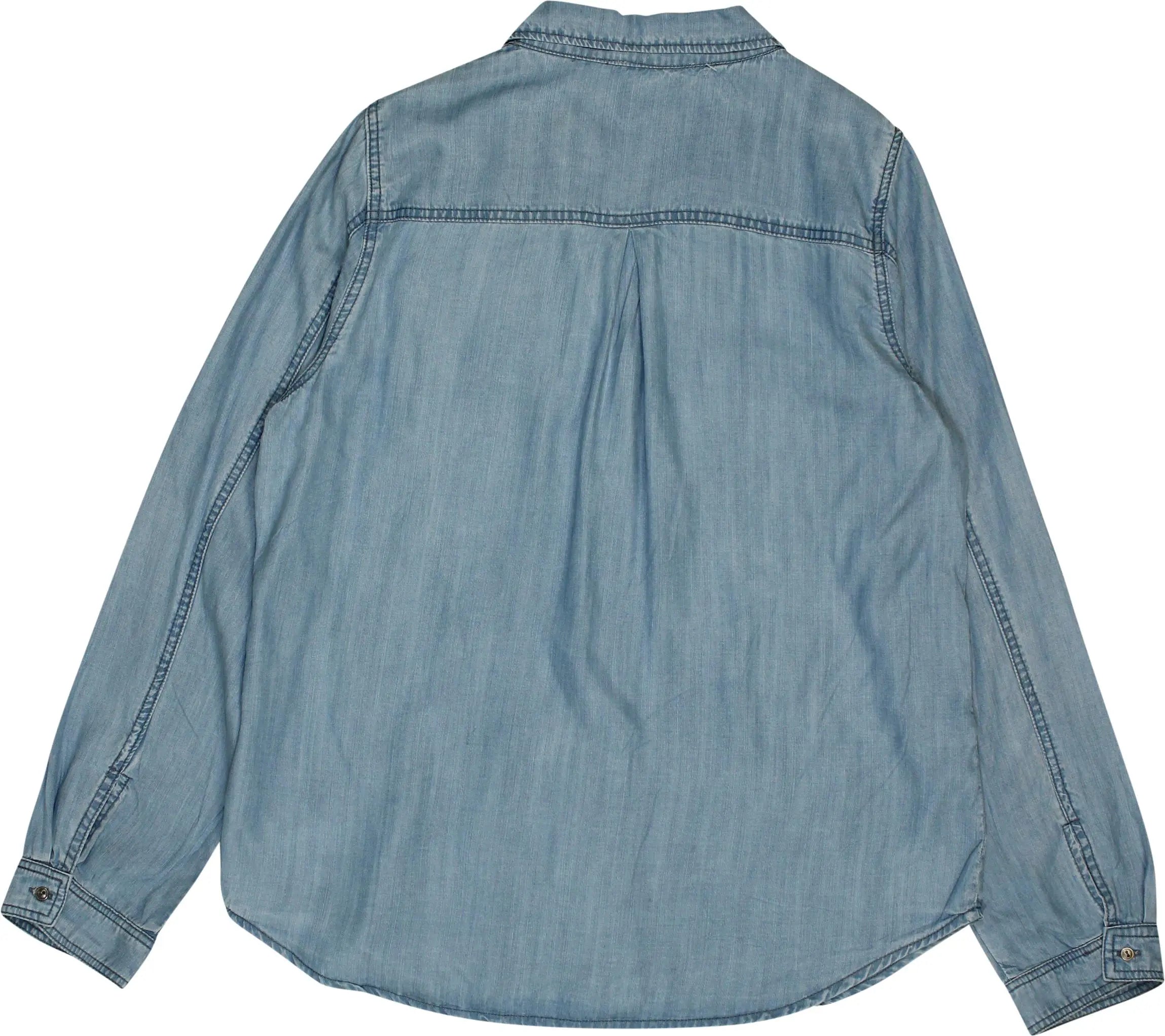 Skies Are Bue - Denim Blouse- ThriftTale.com - Vintage and second handclothing