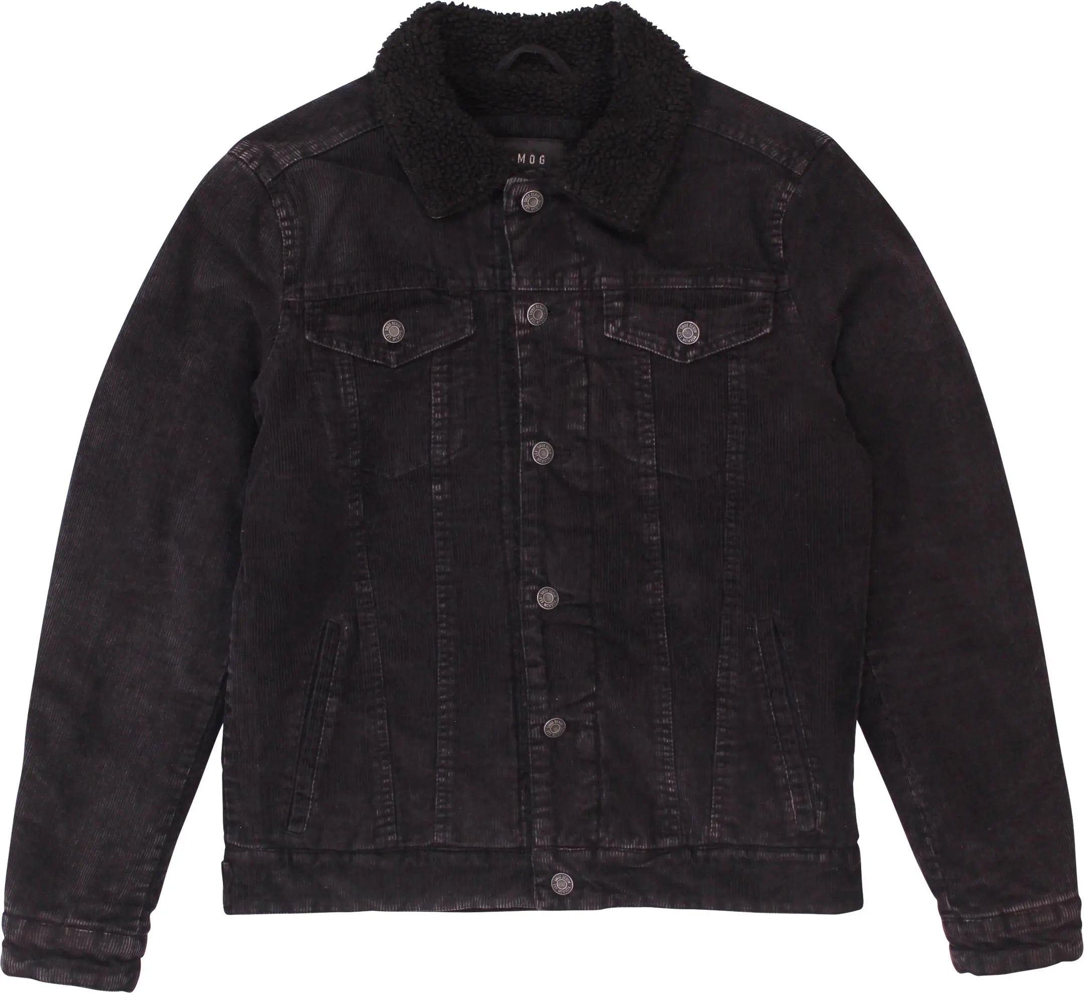 Black Corduroy Jacket by Smog Denim ThriftTale