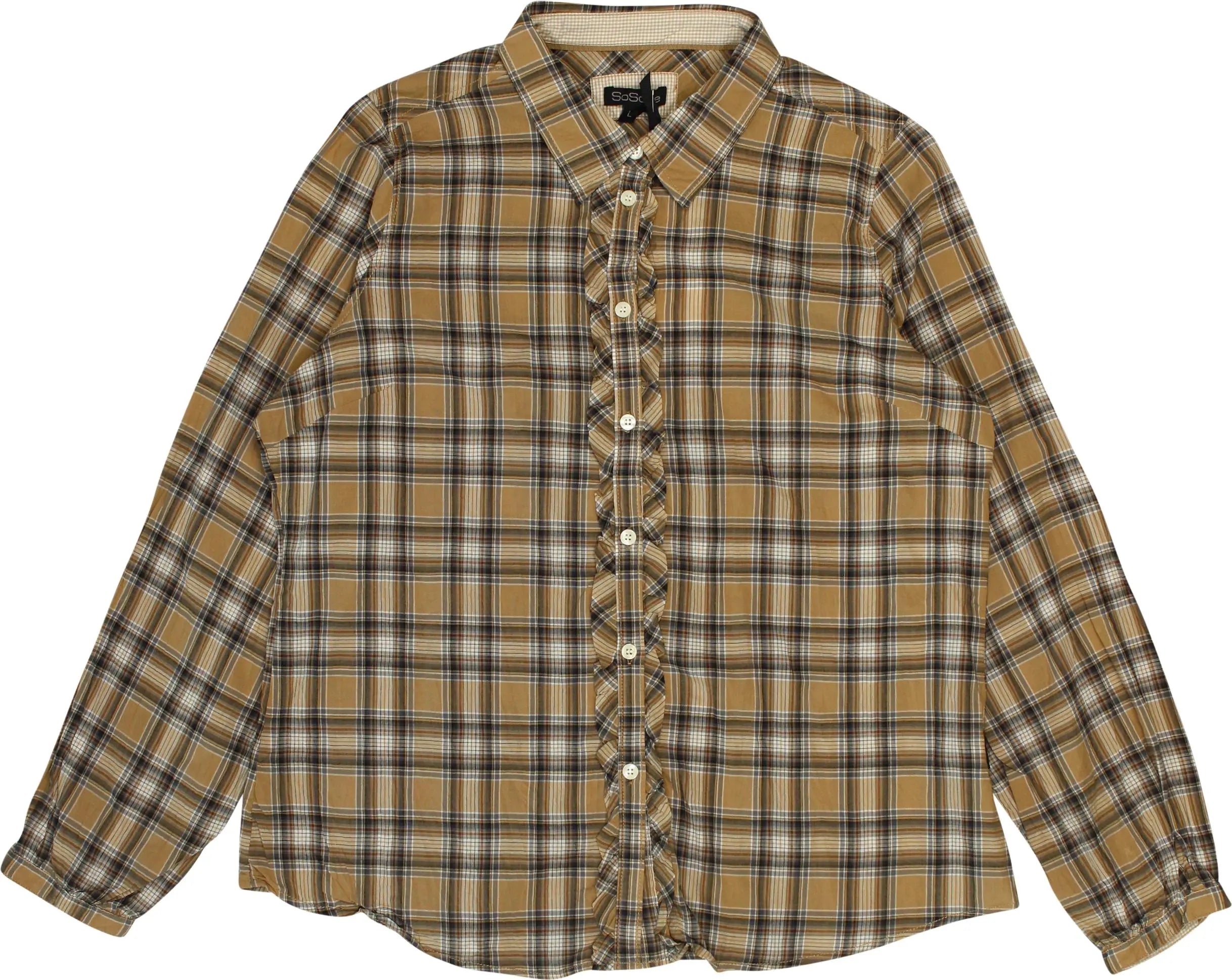 So Soire - Checked Shirt- ThriftTale.com - Vintage and second handclothing