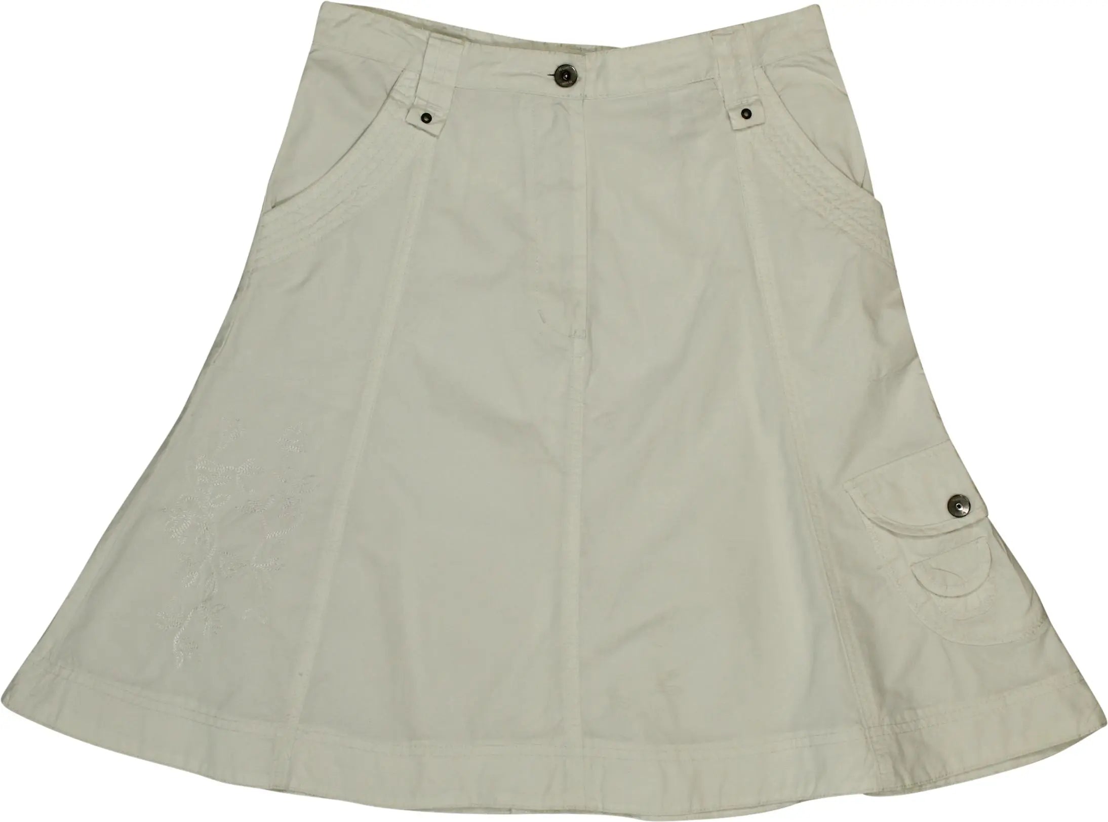 SoSoire - White Skirt- ThriftTale.com - Vintage and second handclothing