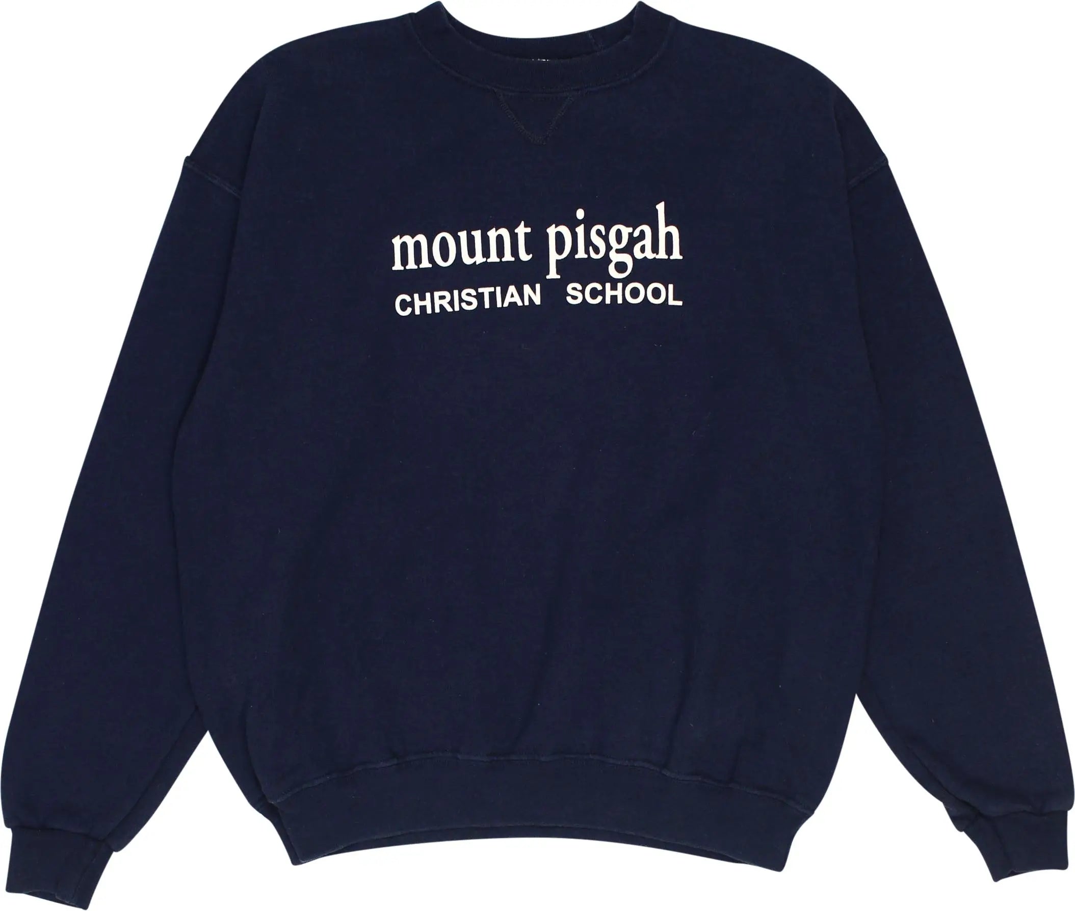 Soffe - Mount Pisgah Christian School Sweater- ThriftTale.com - Vintage and second handclothing