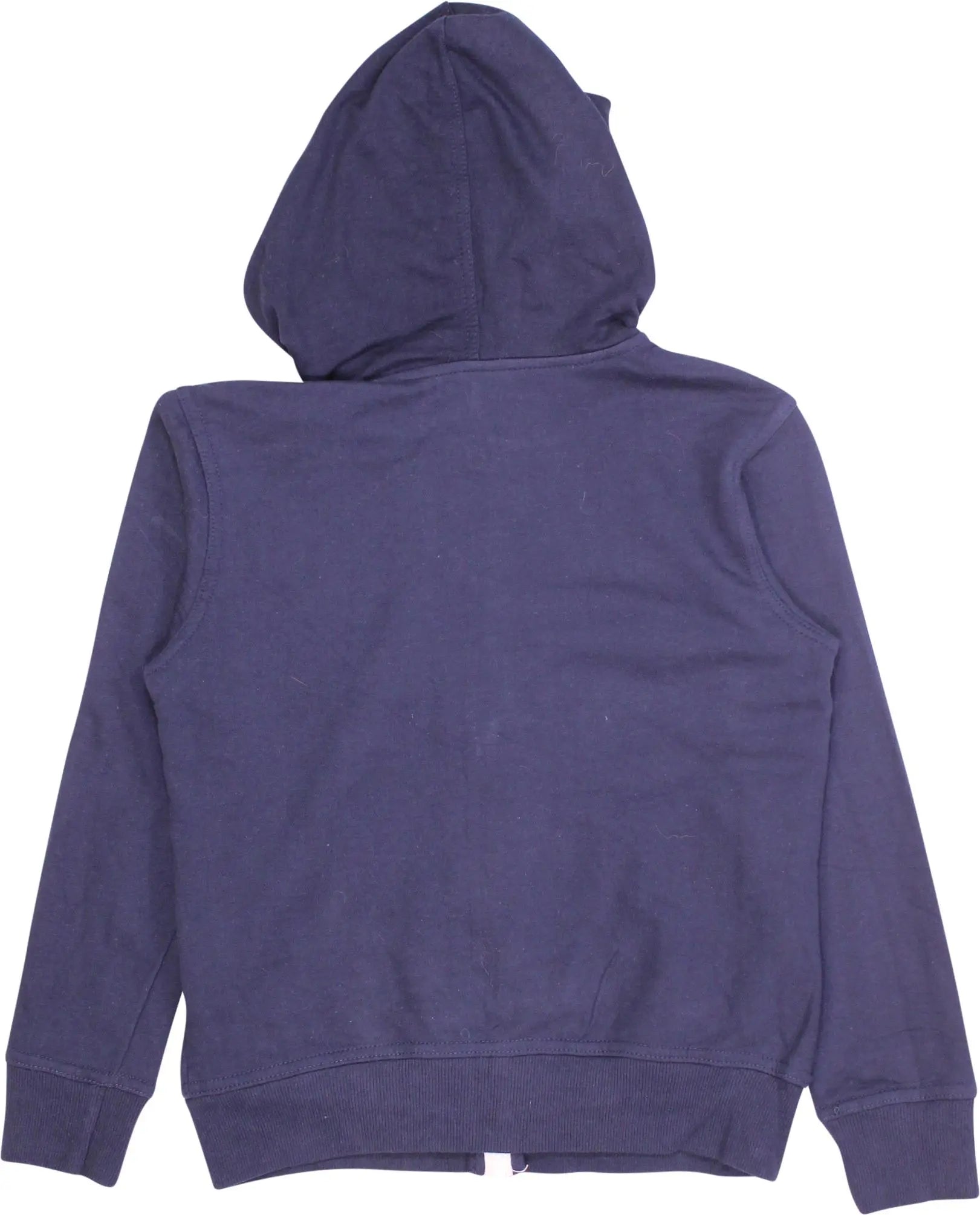 Soho - Blue Hooded Zip-up Sweater- ThriftTale.com - Vintage and second handclothing