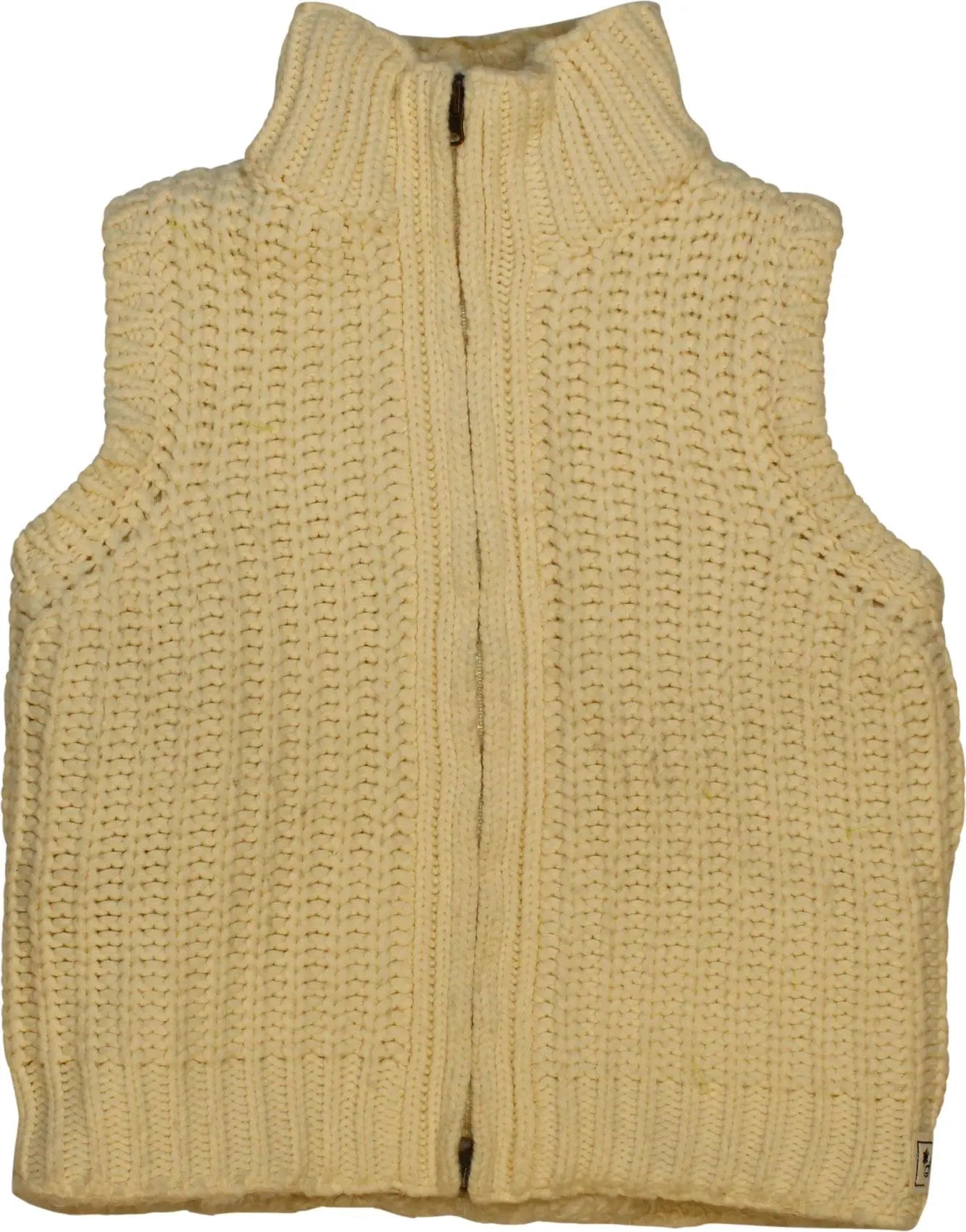 Soho - Reversible Teddy Knitted Zip Up Vest- ThriftTale.com - Vintage and second handclothing