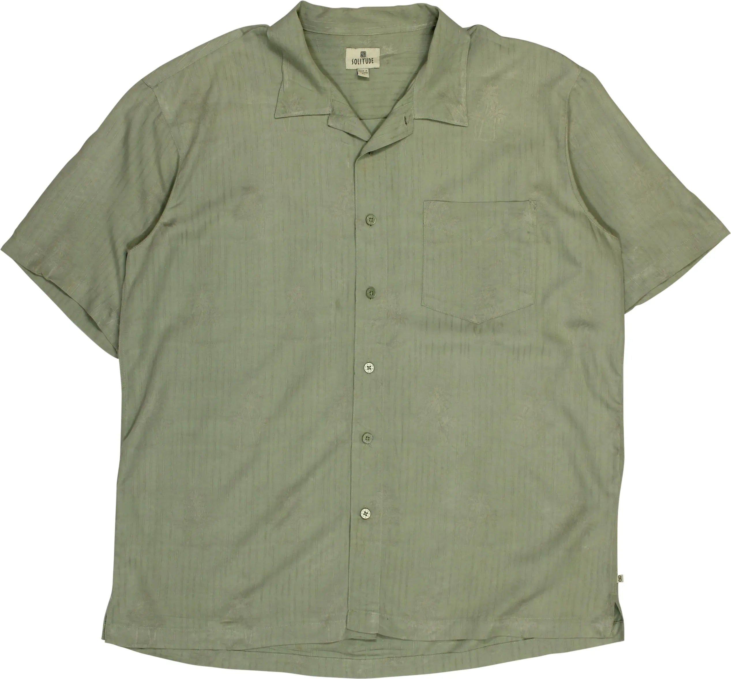 Solitude - Green Shirt- ThriftTale.com - Vintage and second handclothing